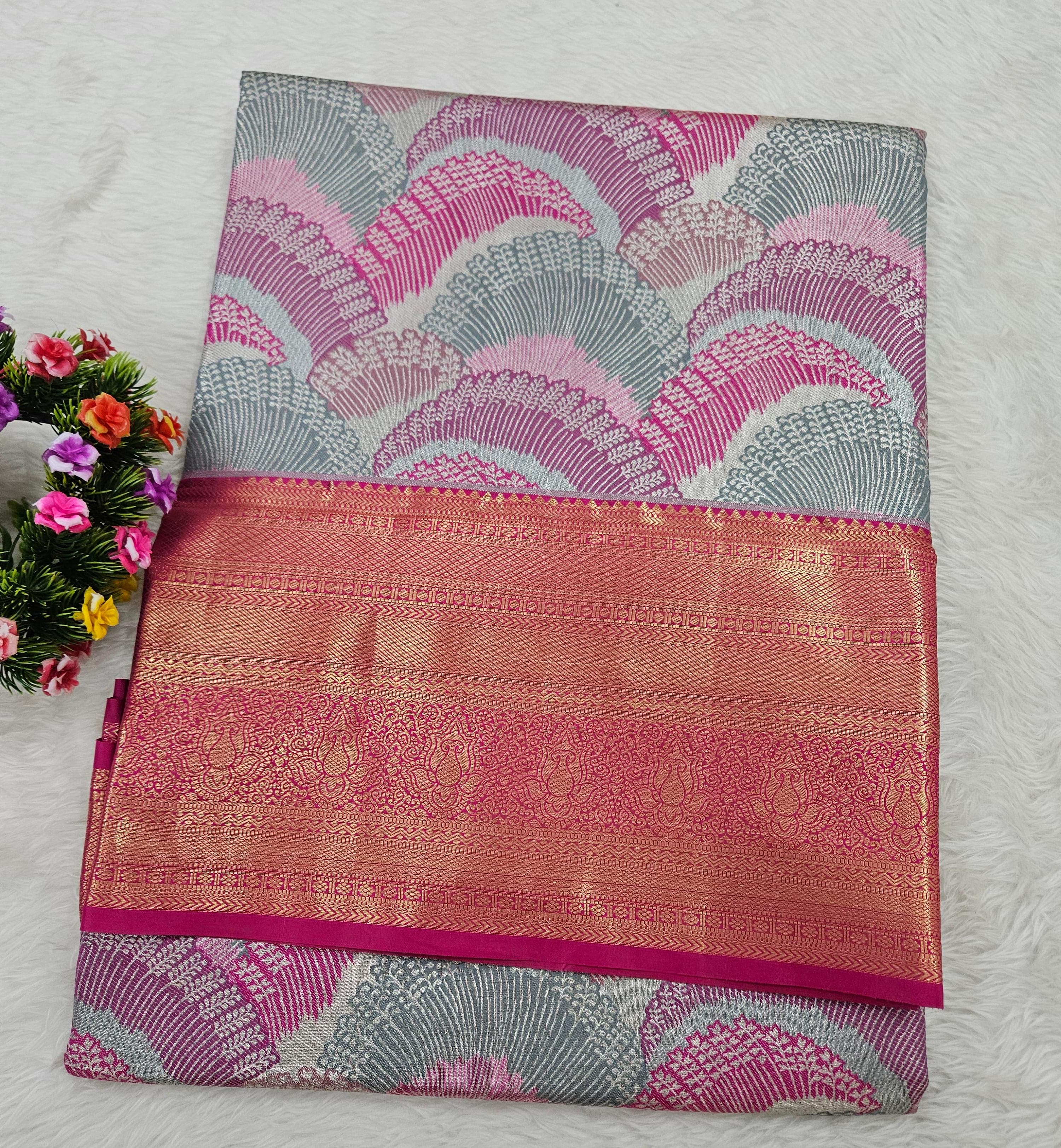 Semi kanchipattu saree