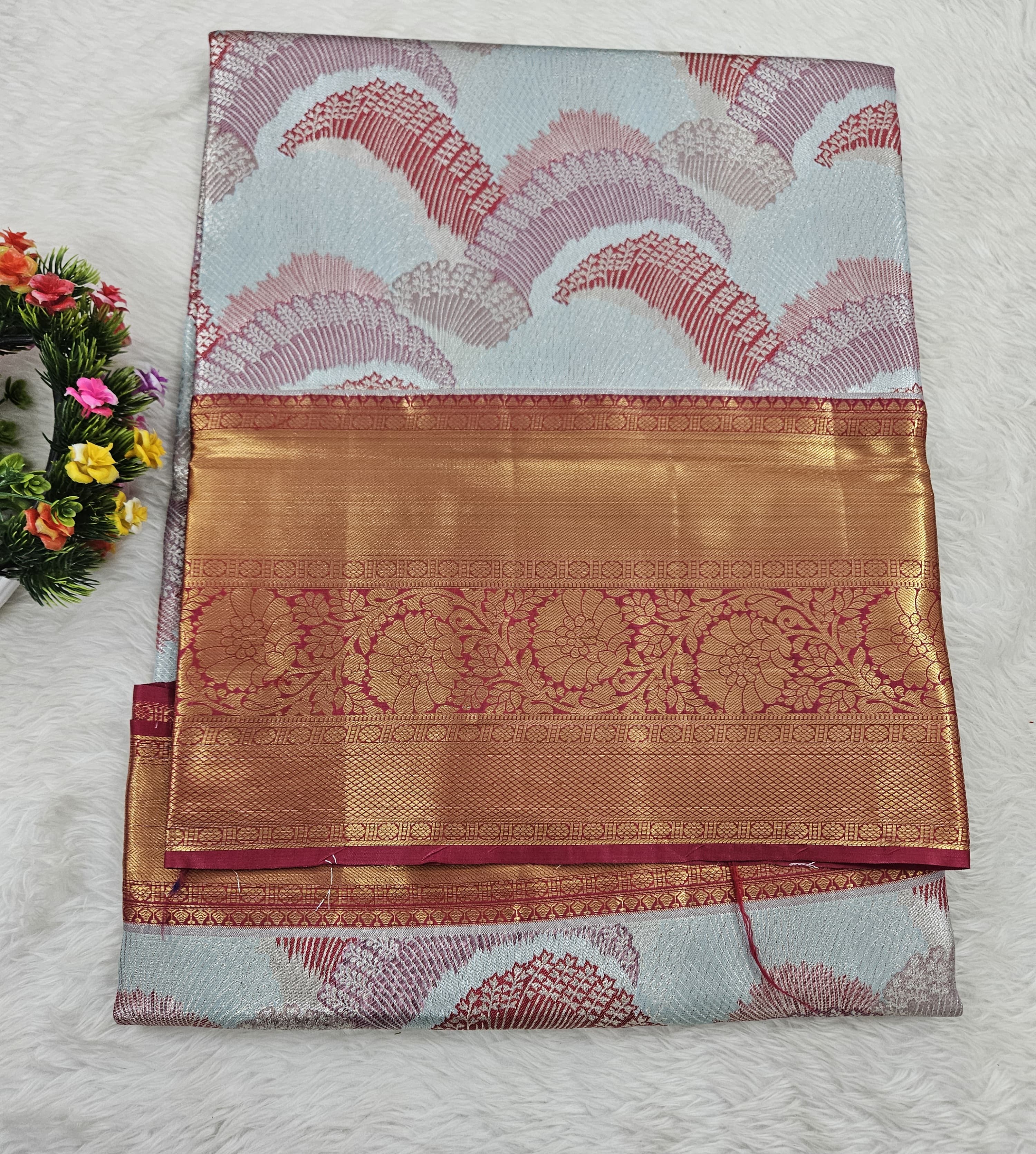 Semi kanchipattu saree