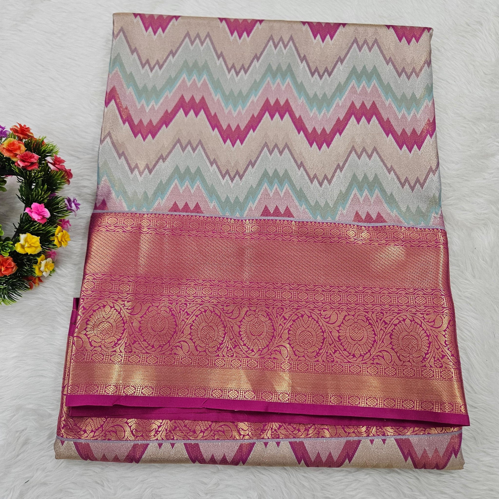 Semi kanchipattu saree