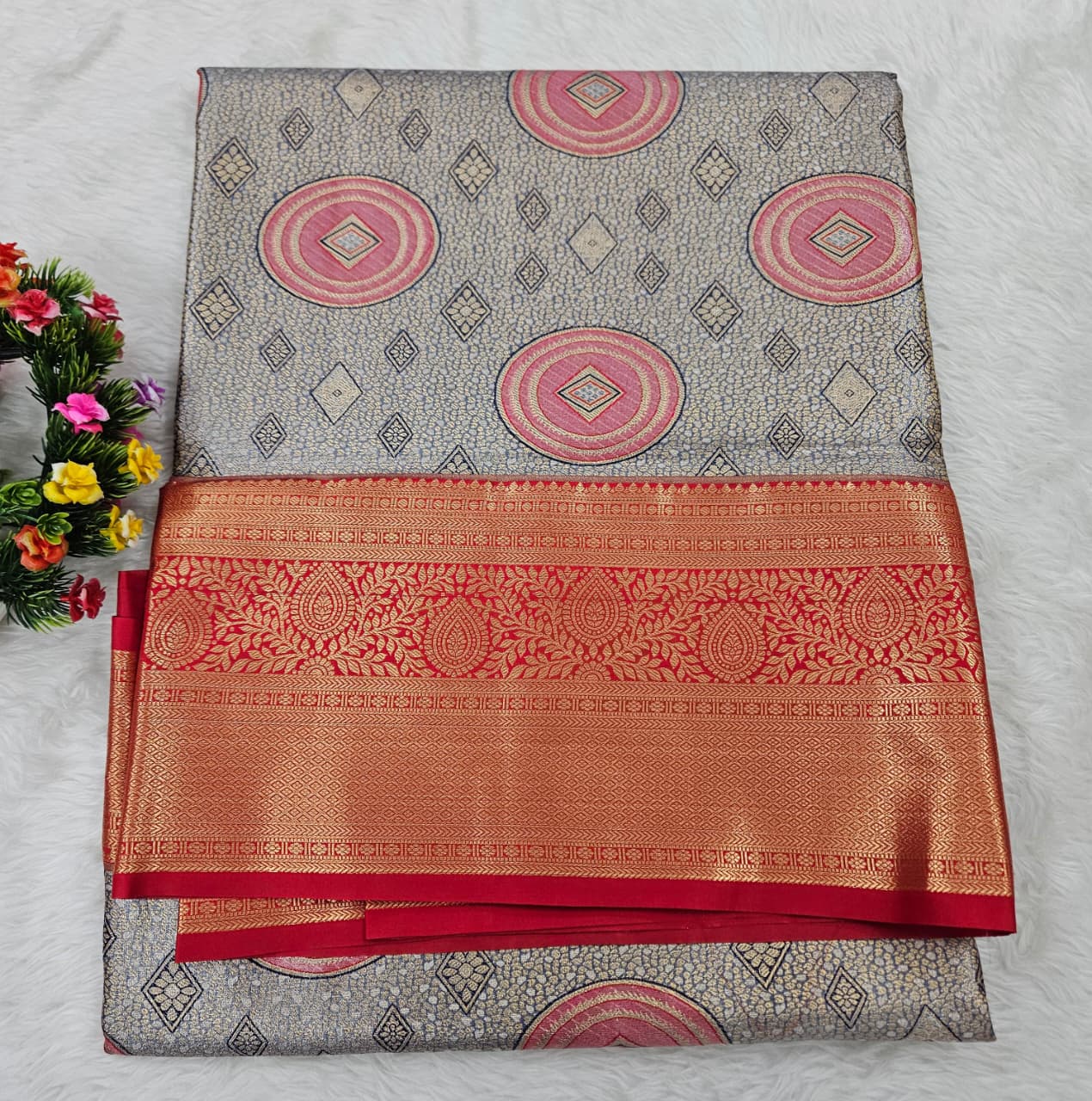 Semi kanchipattu saree