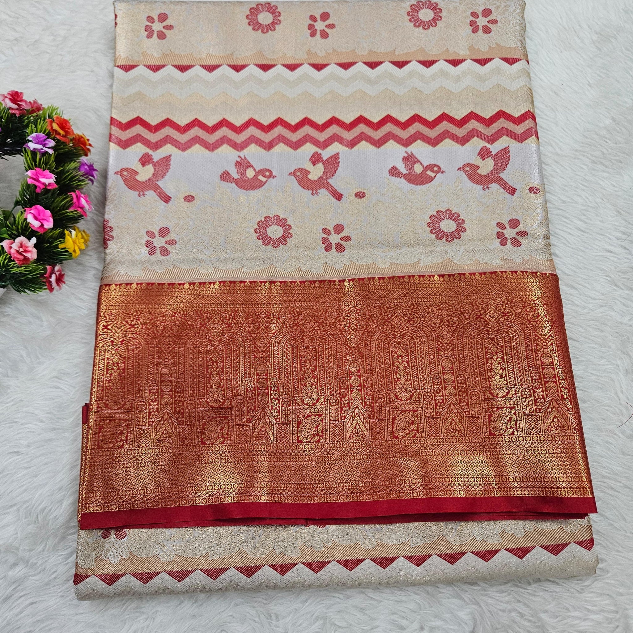 Semi kanchipattu saree