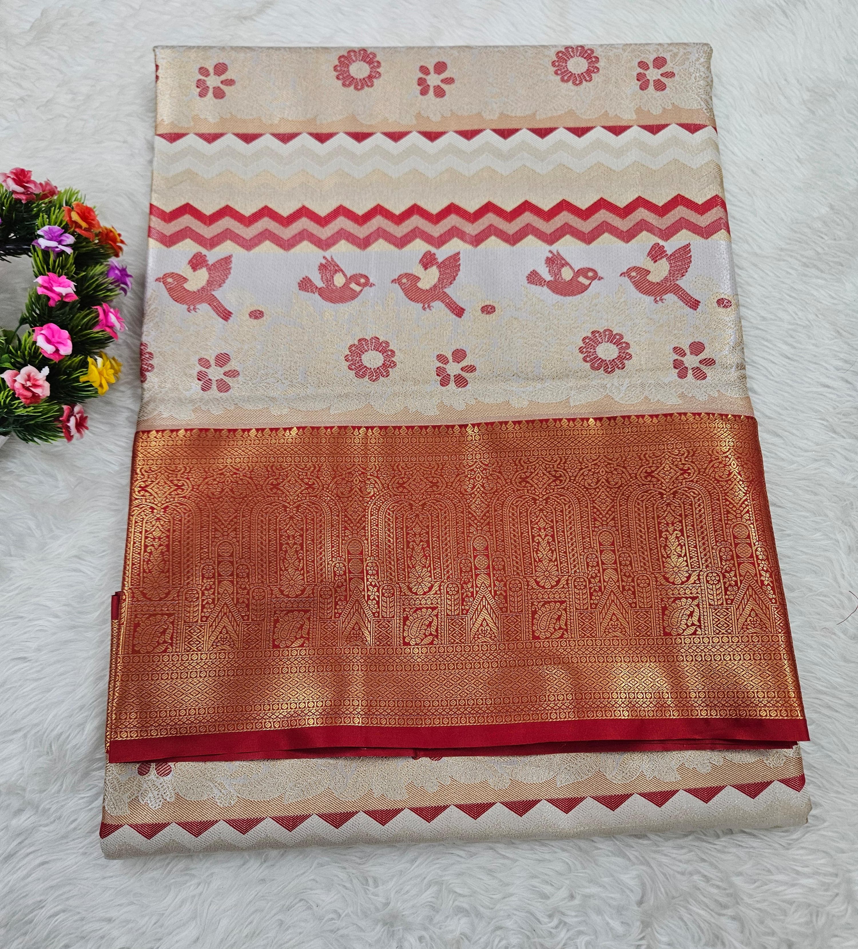 Semi kanchipattu saree