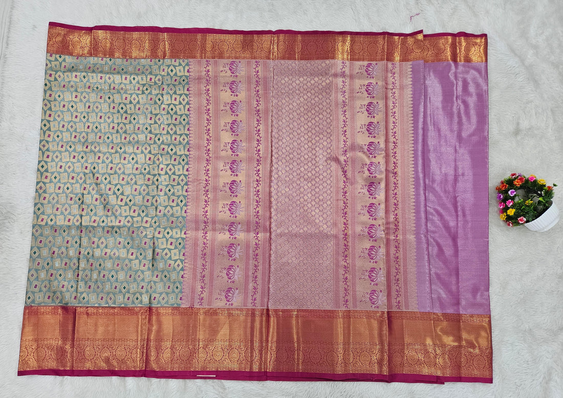 Semi kanchipattu saree