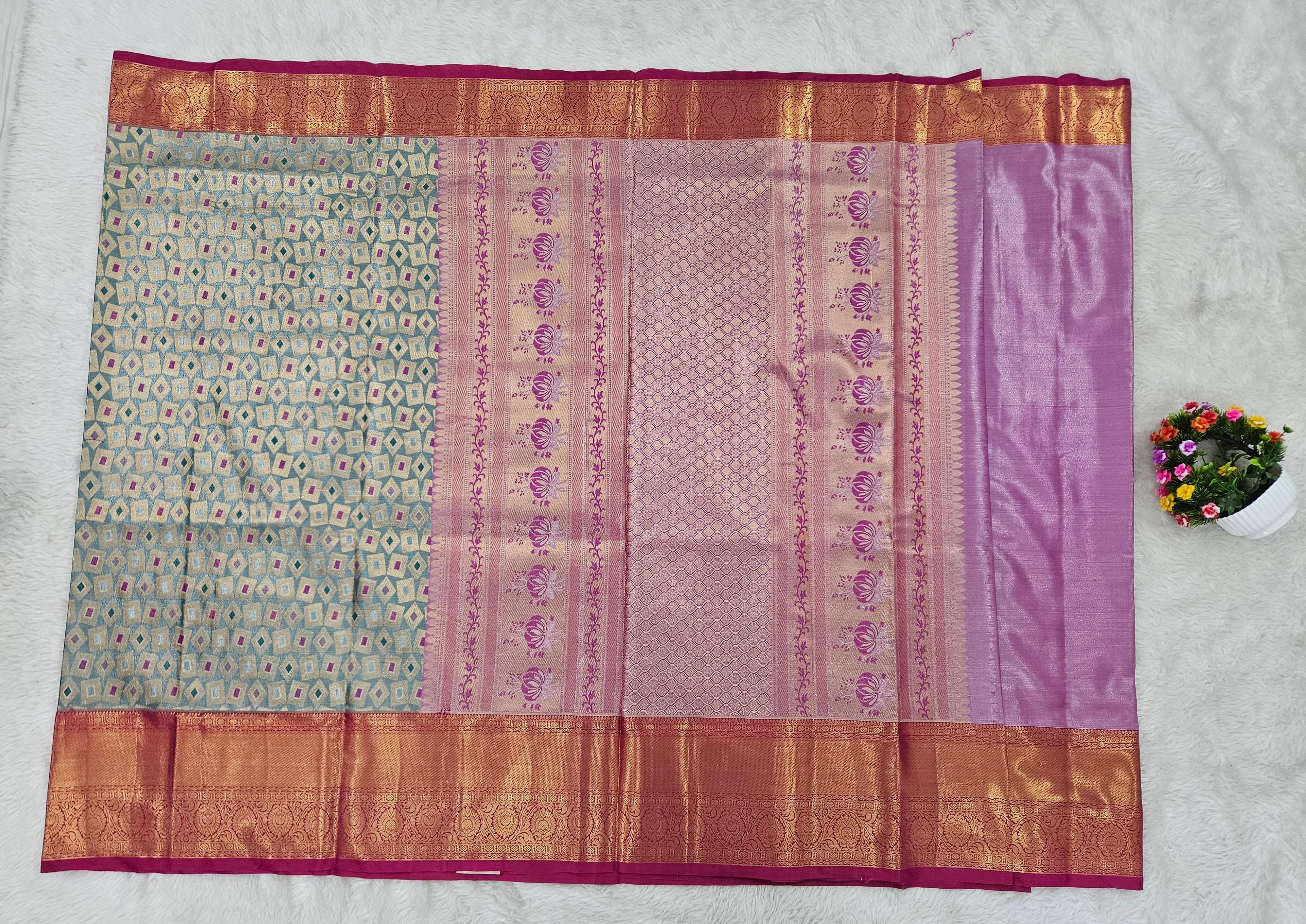 Semi kanchipattu saree