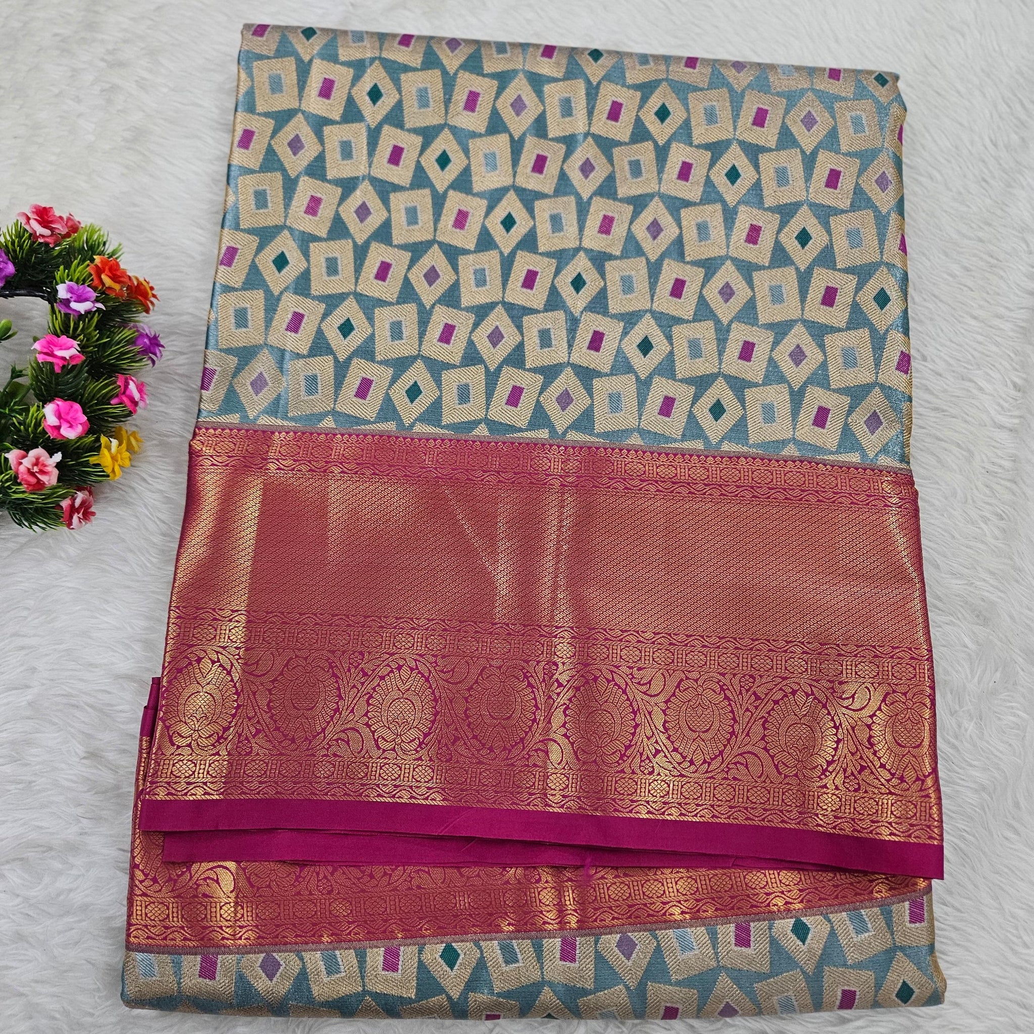 Semi kanchipattu saree