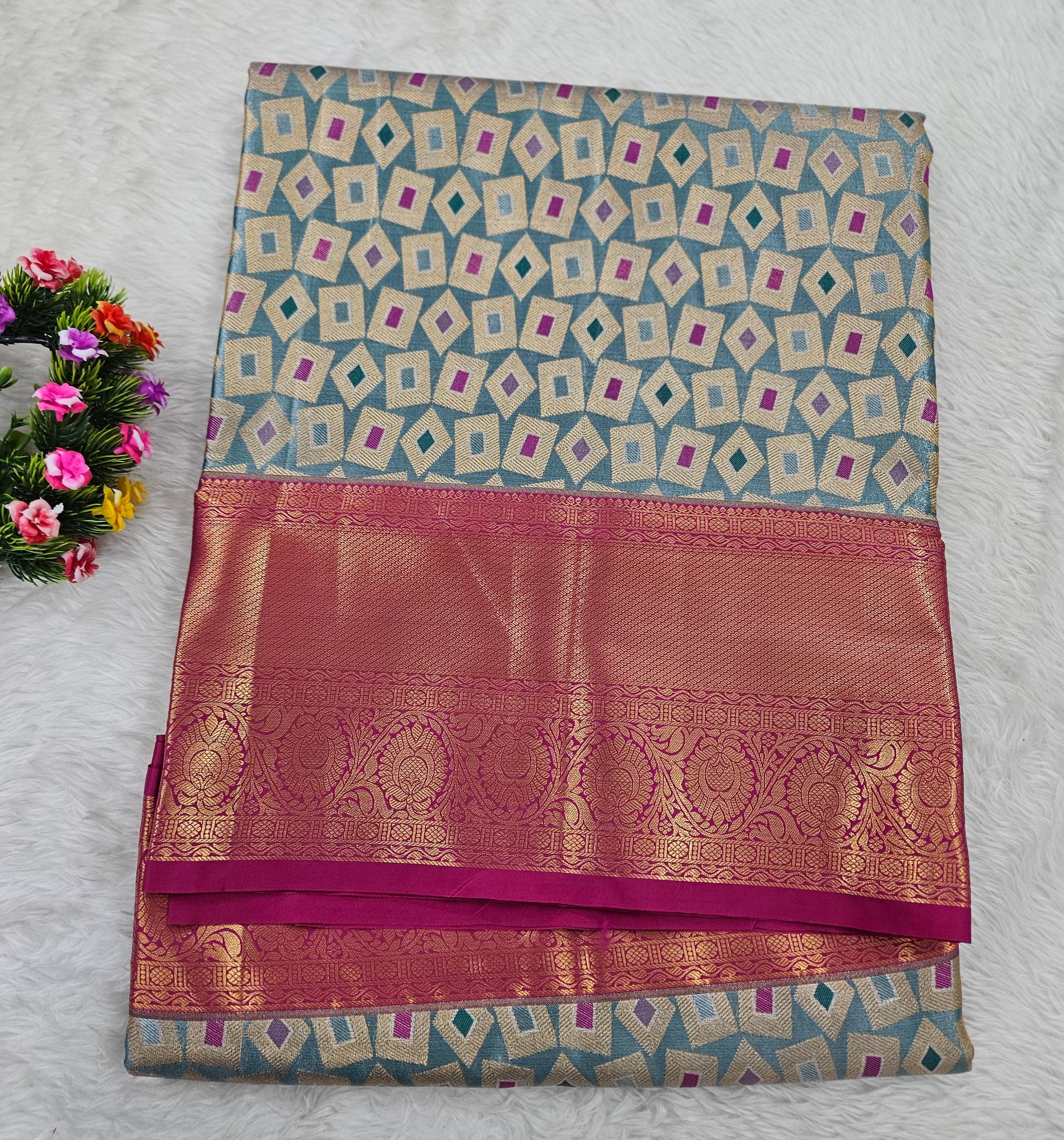Semi kanchipattu saree