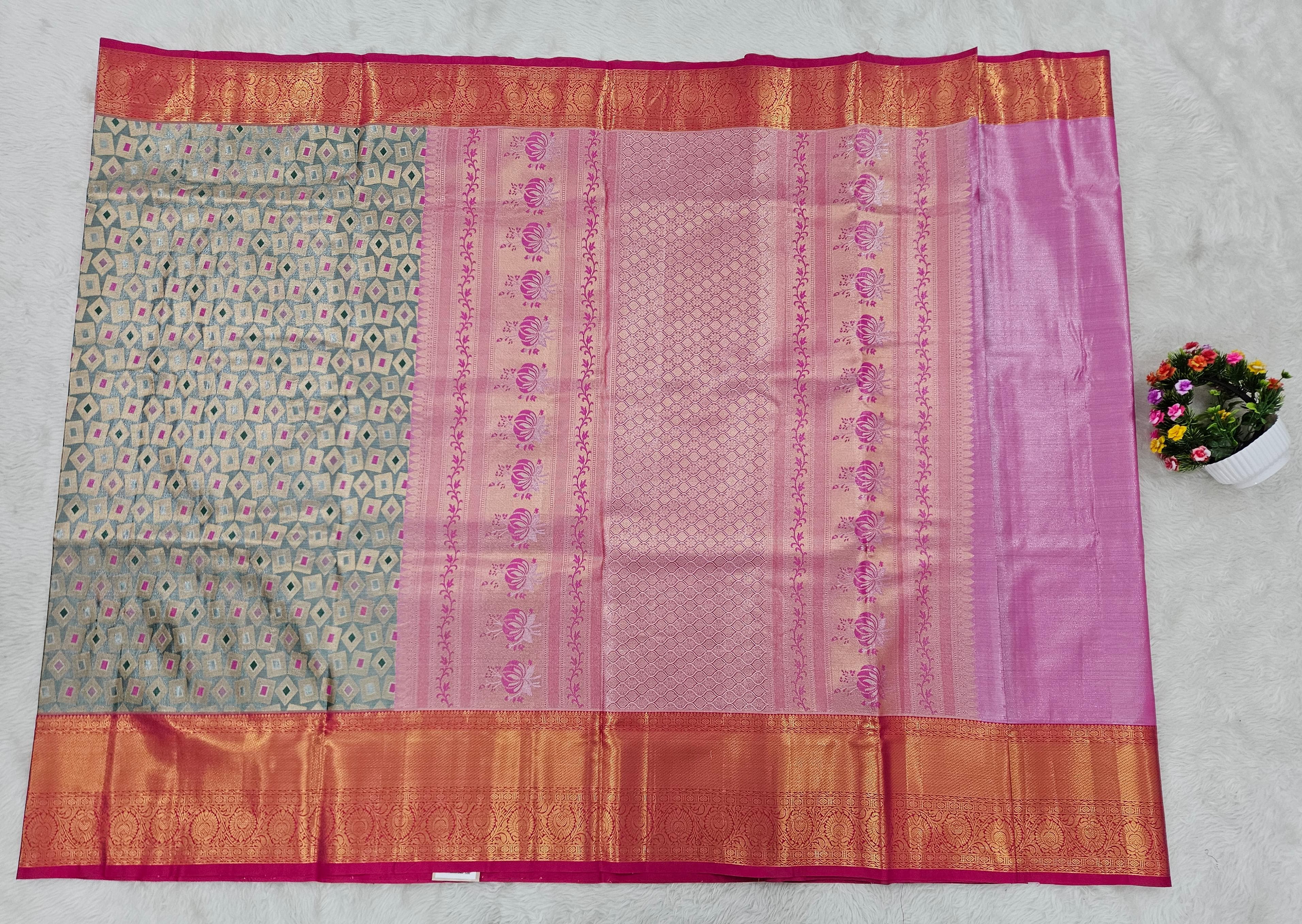 Semi kanchipattu saree