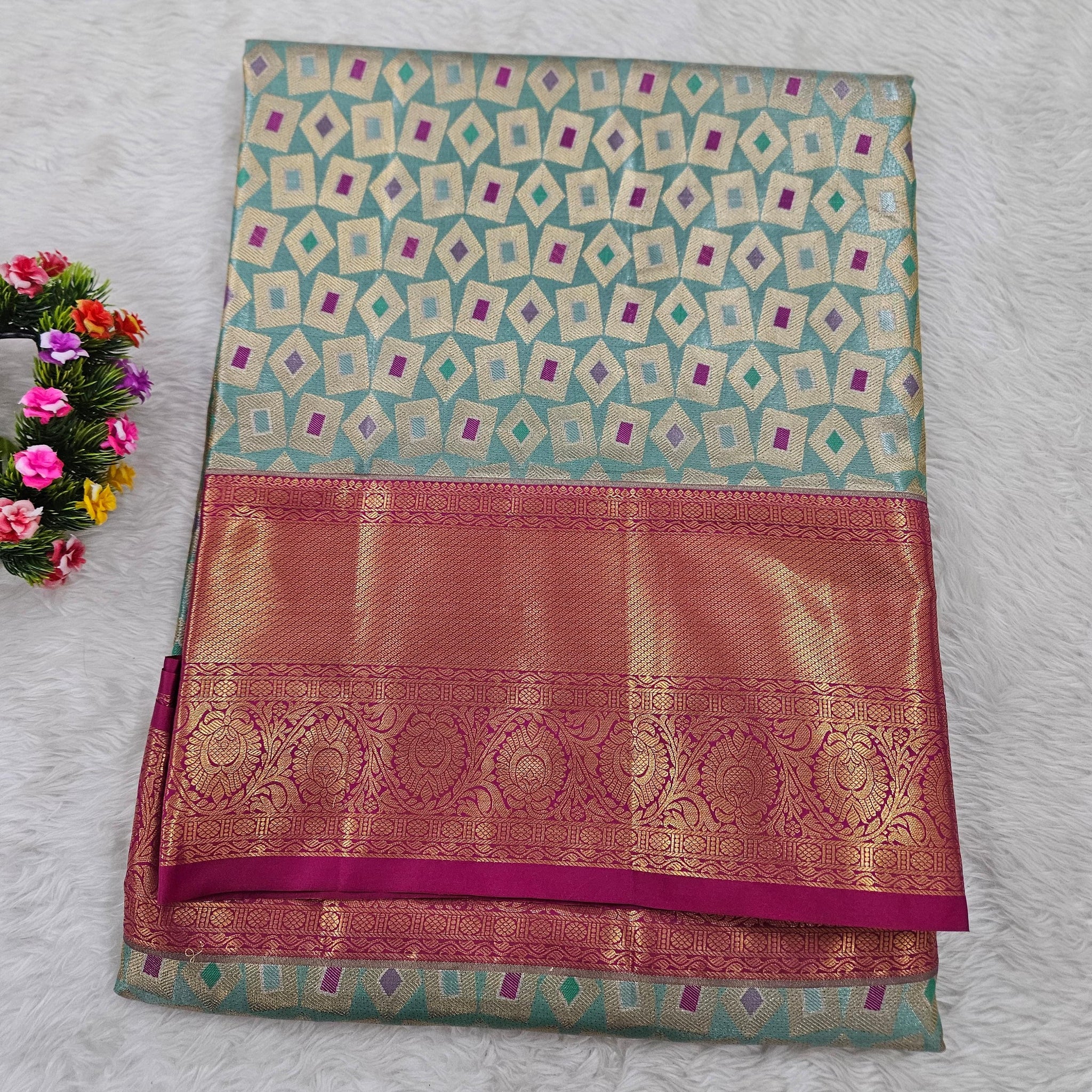 Semi kanchipattu saree