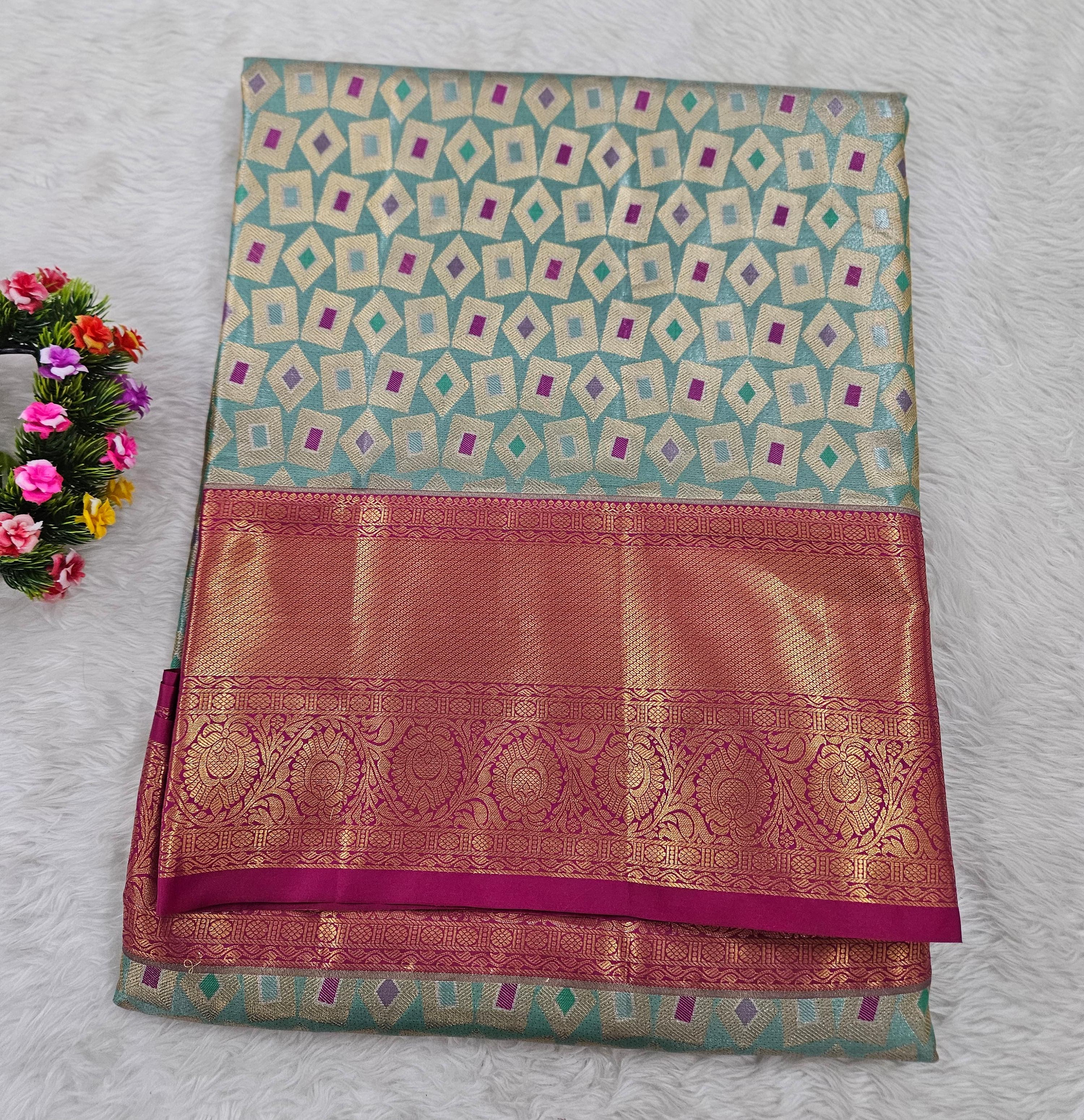 Semi kanchipattu saree