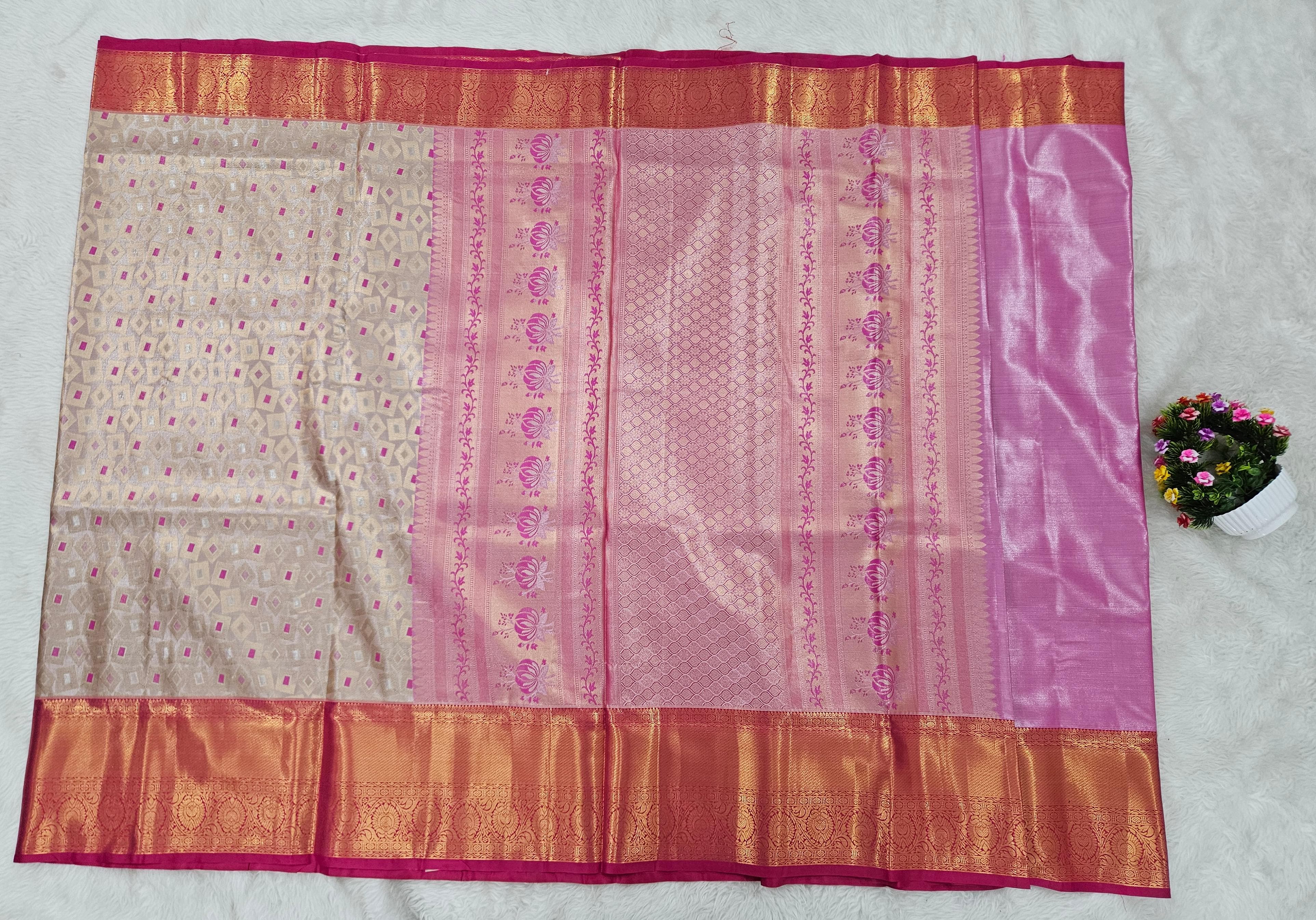 Semi kanchipattu saree