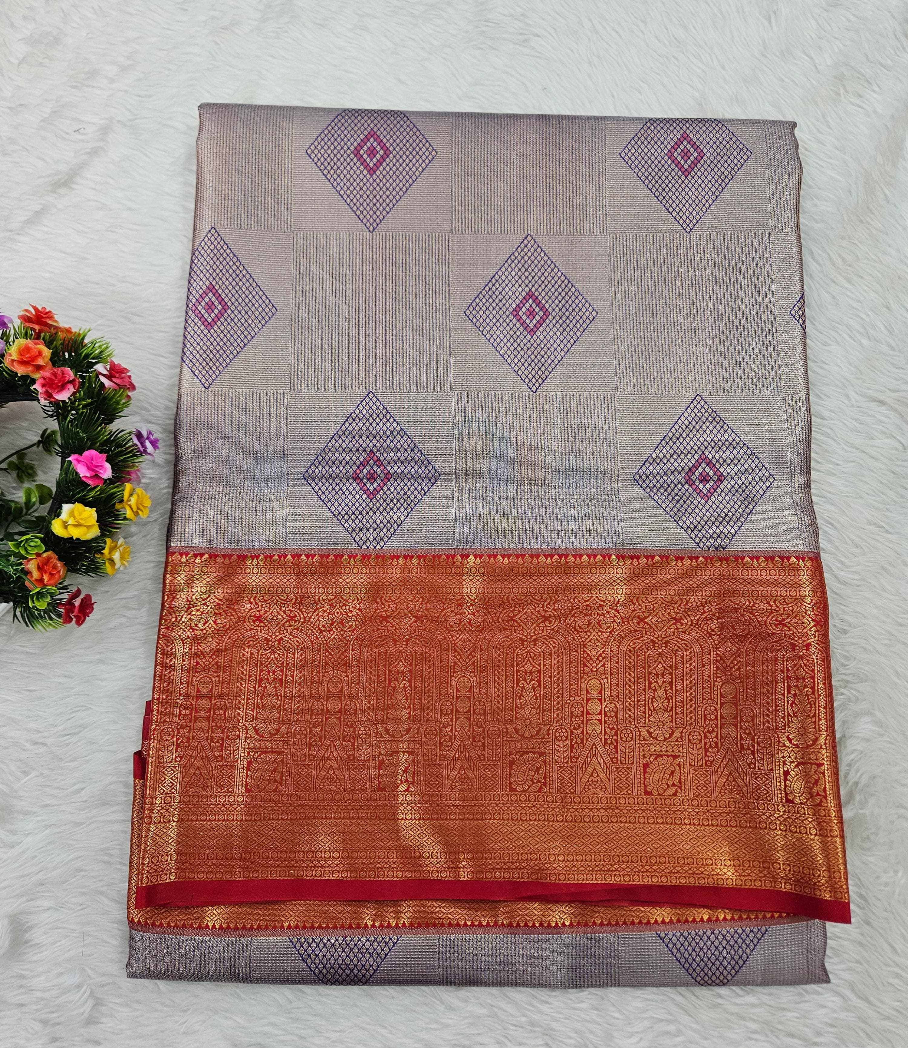 Semi kanchipattu saree