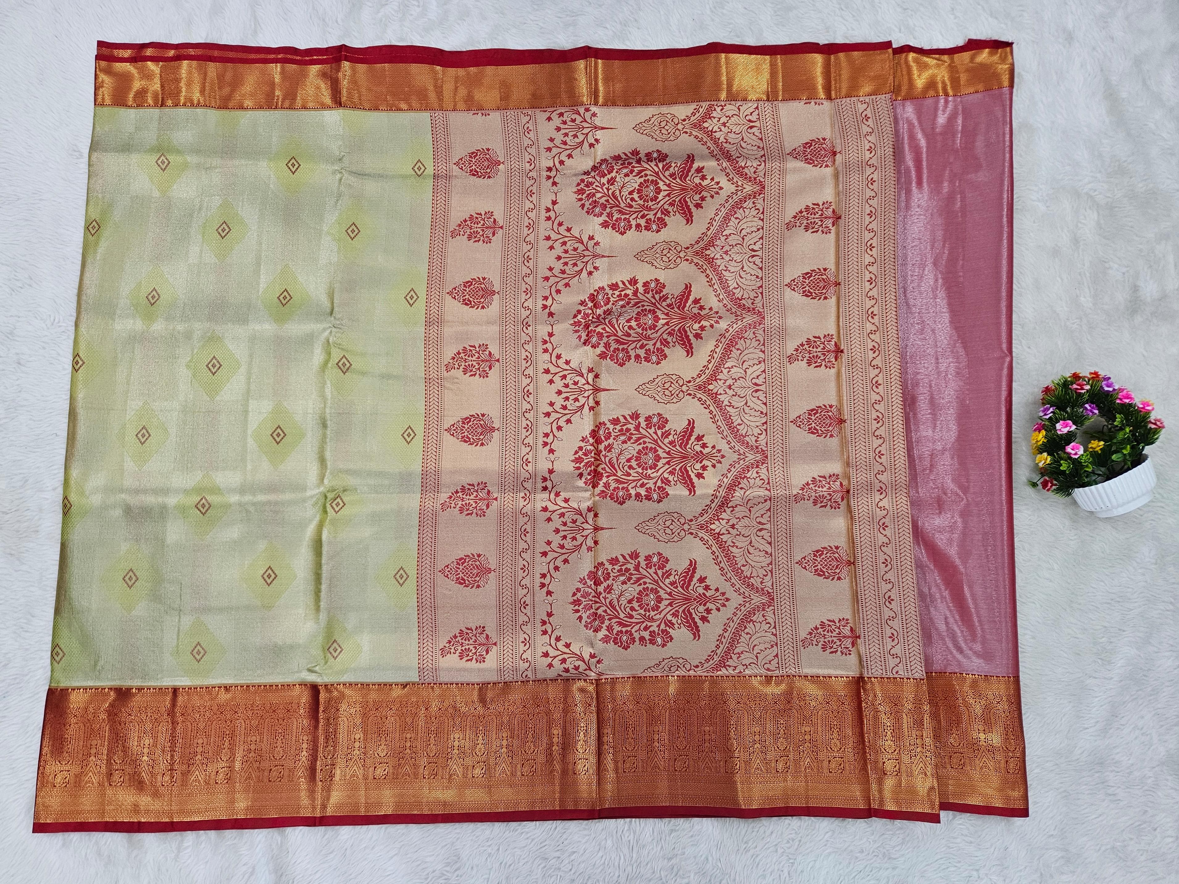 Semi kanchipattu saree