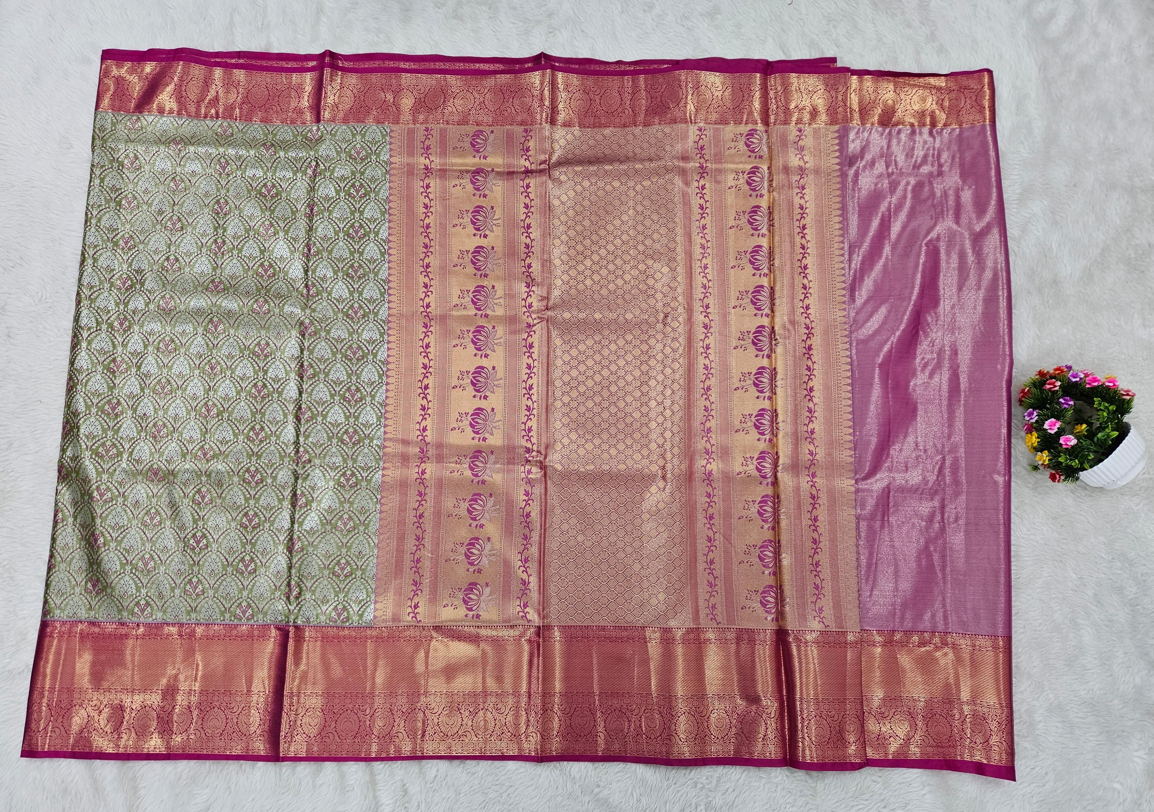 Semi kanchipattu saree