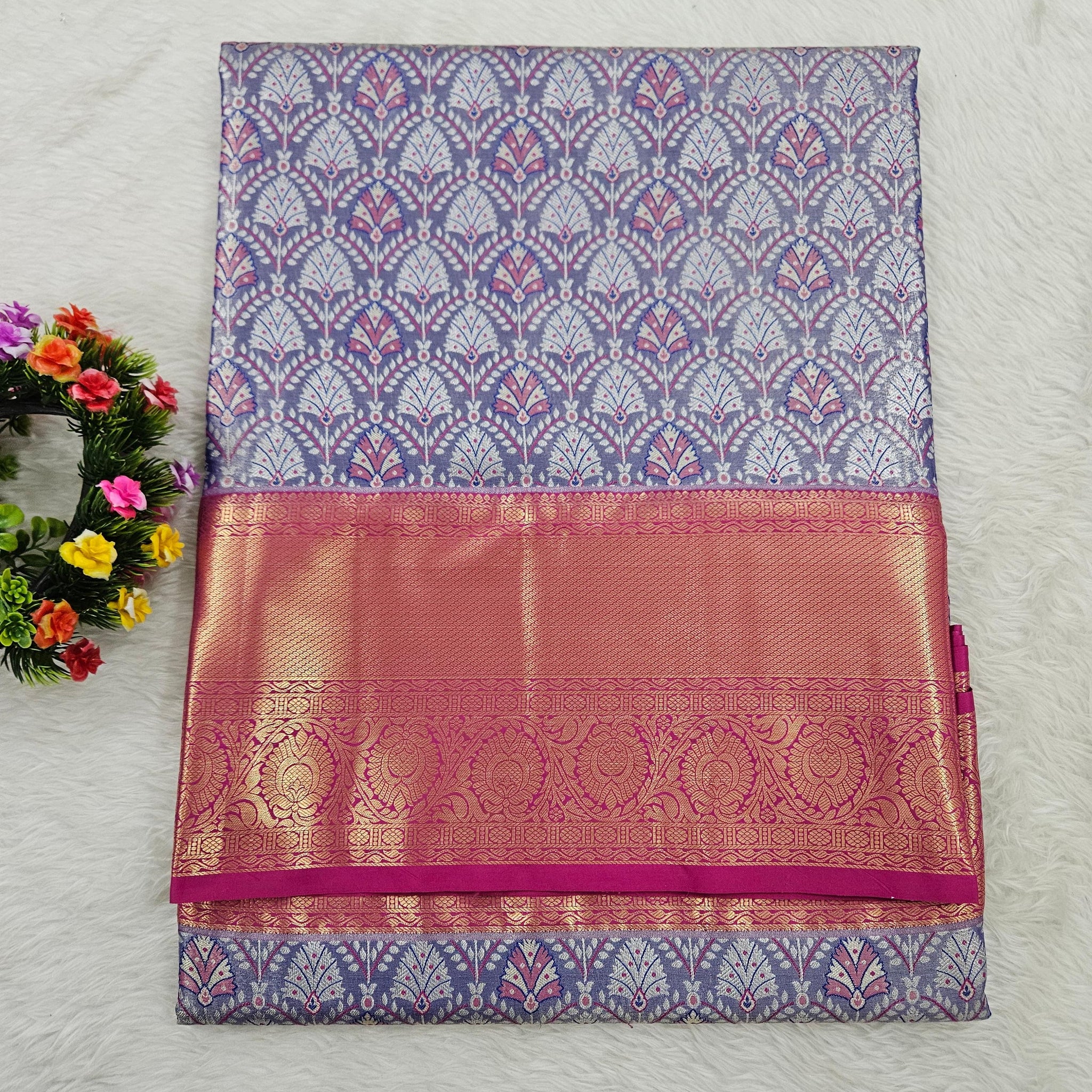 Semi kanchipattu saree