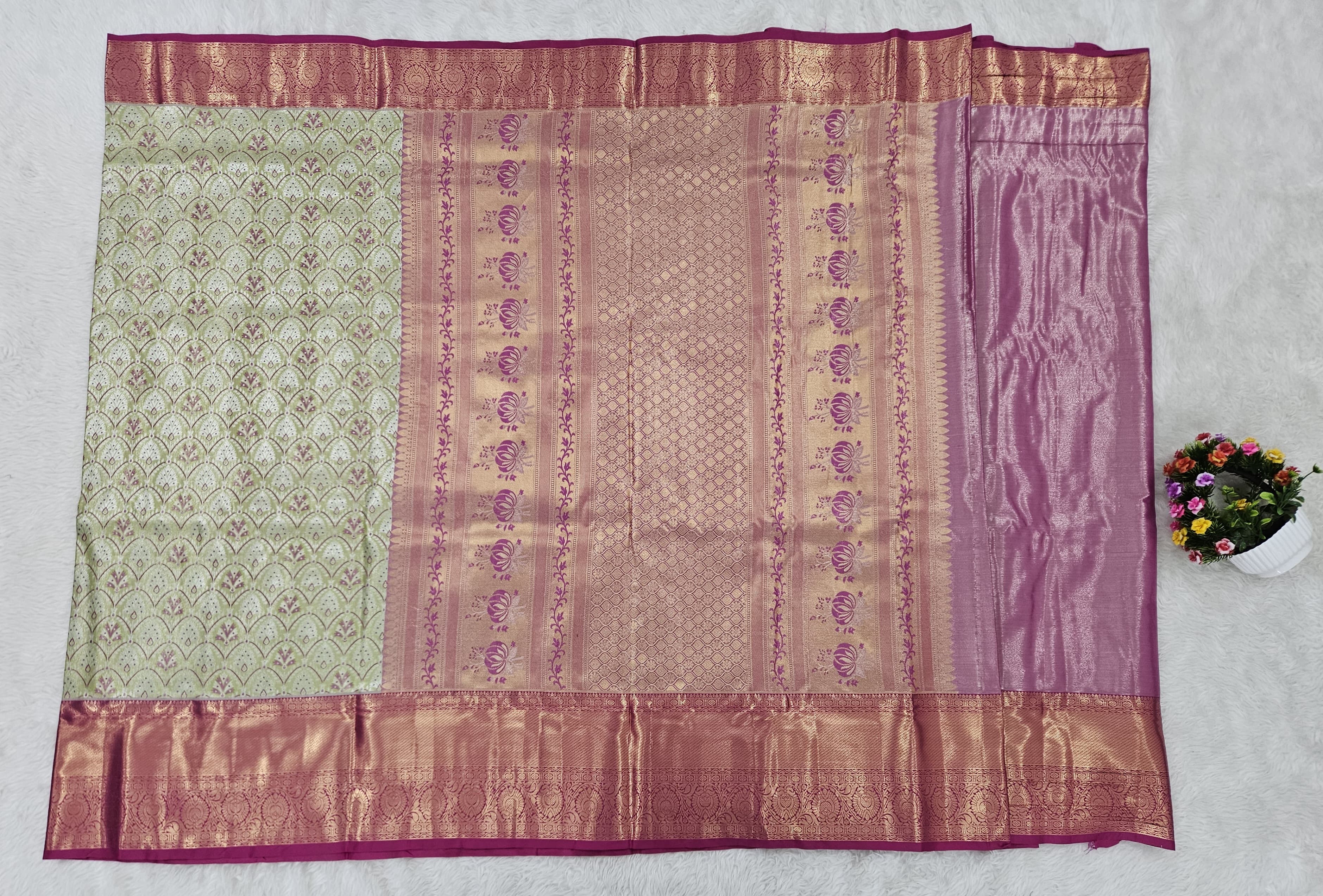 Semi kanchipattu saree