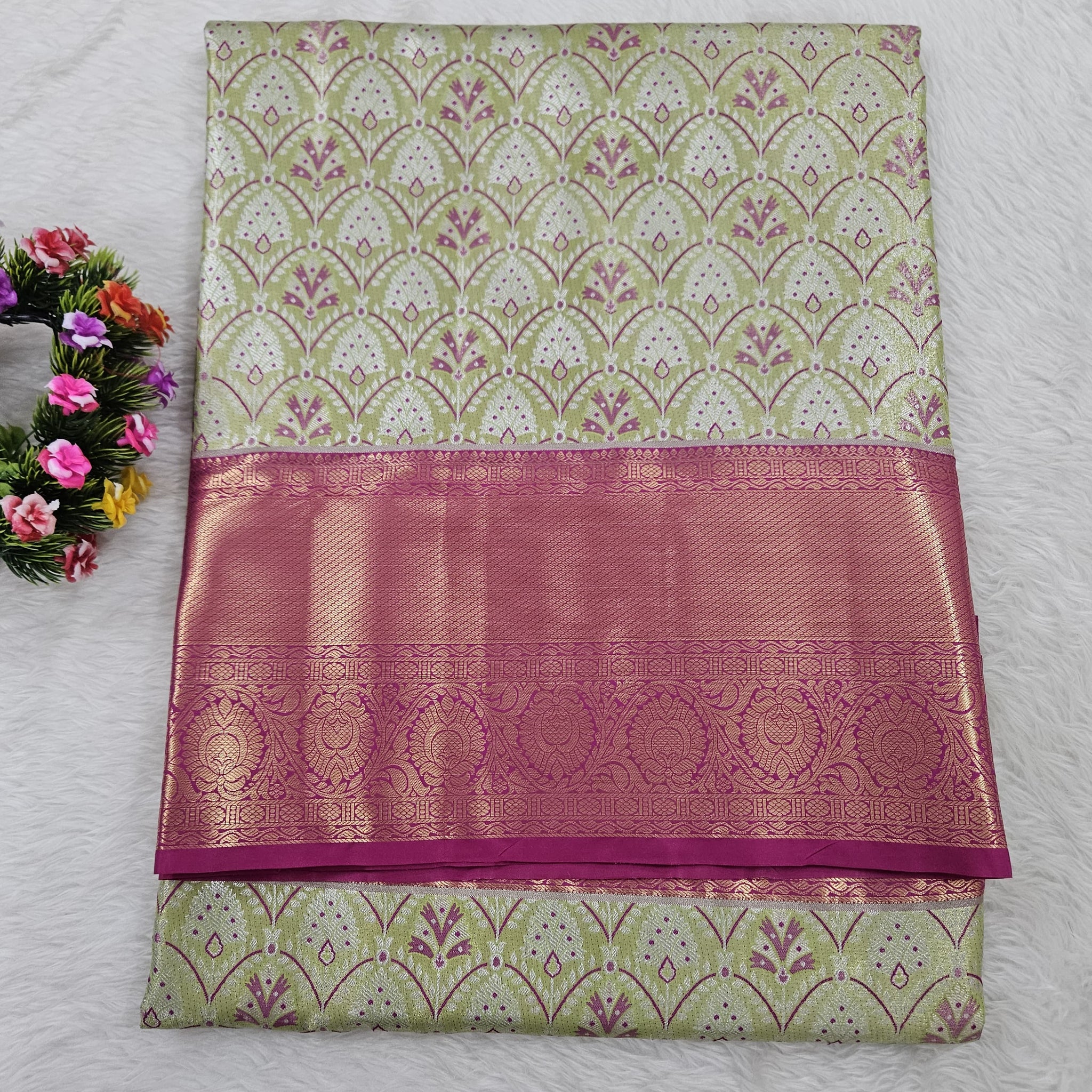 Semi kanchipattu saree