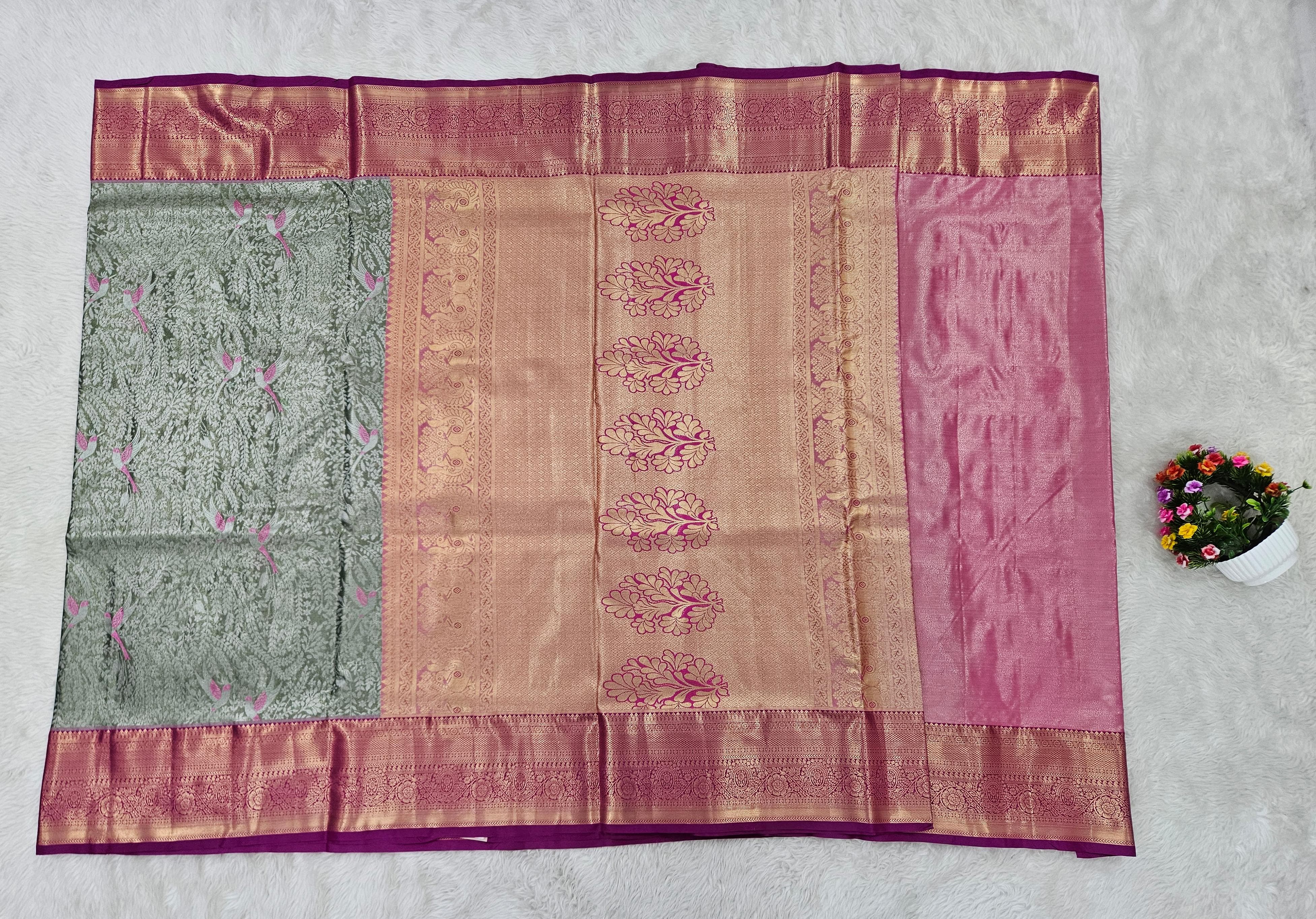 Semi kanchipattu saree