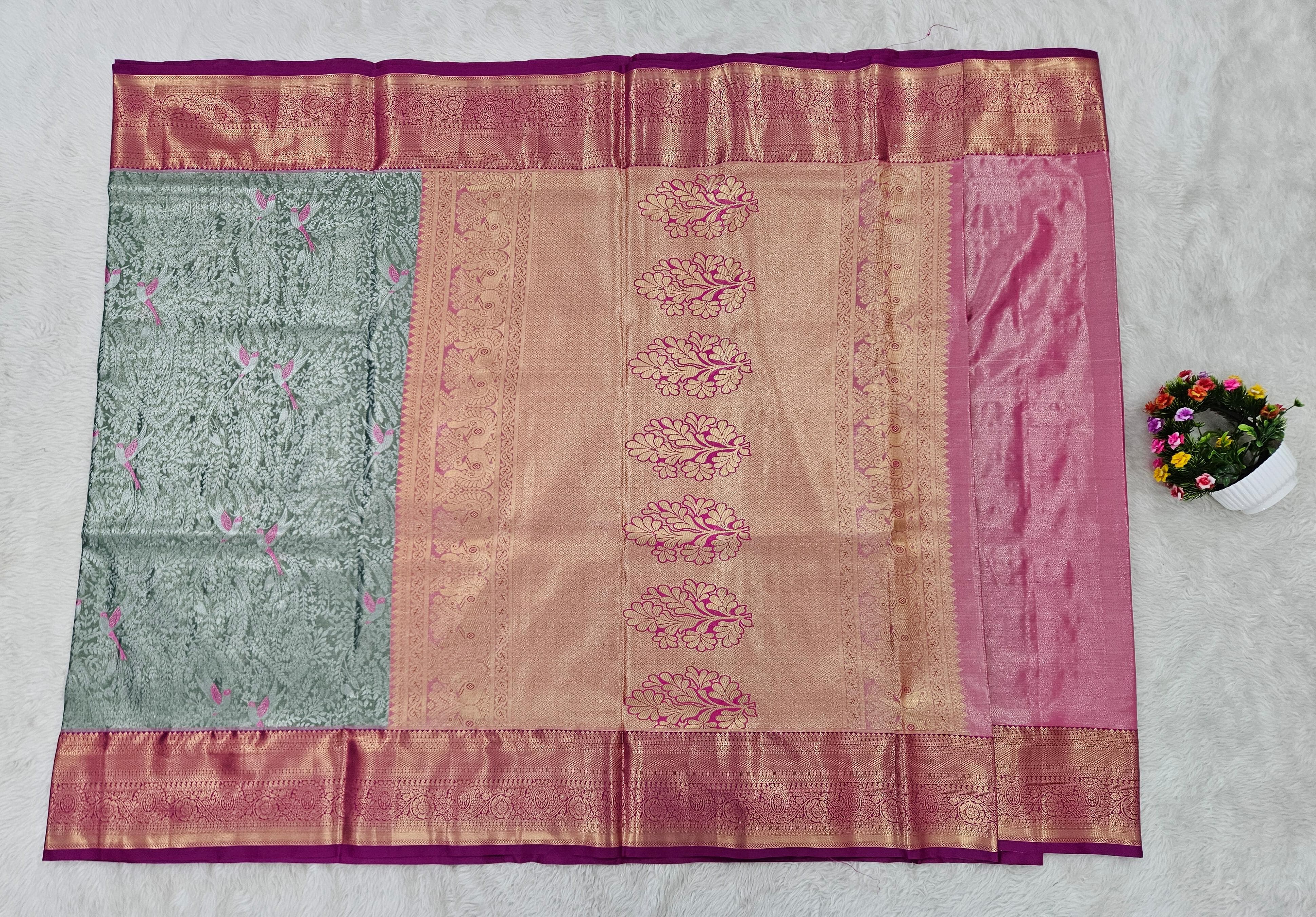 Semi kanchipattu saree