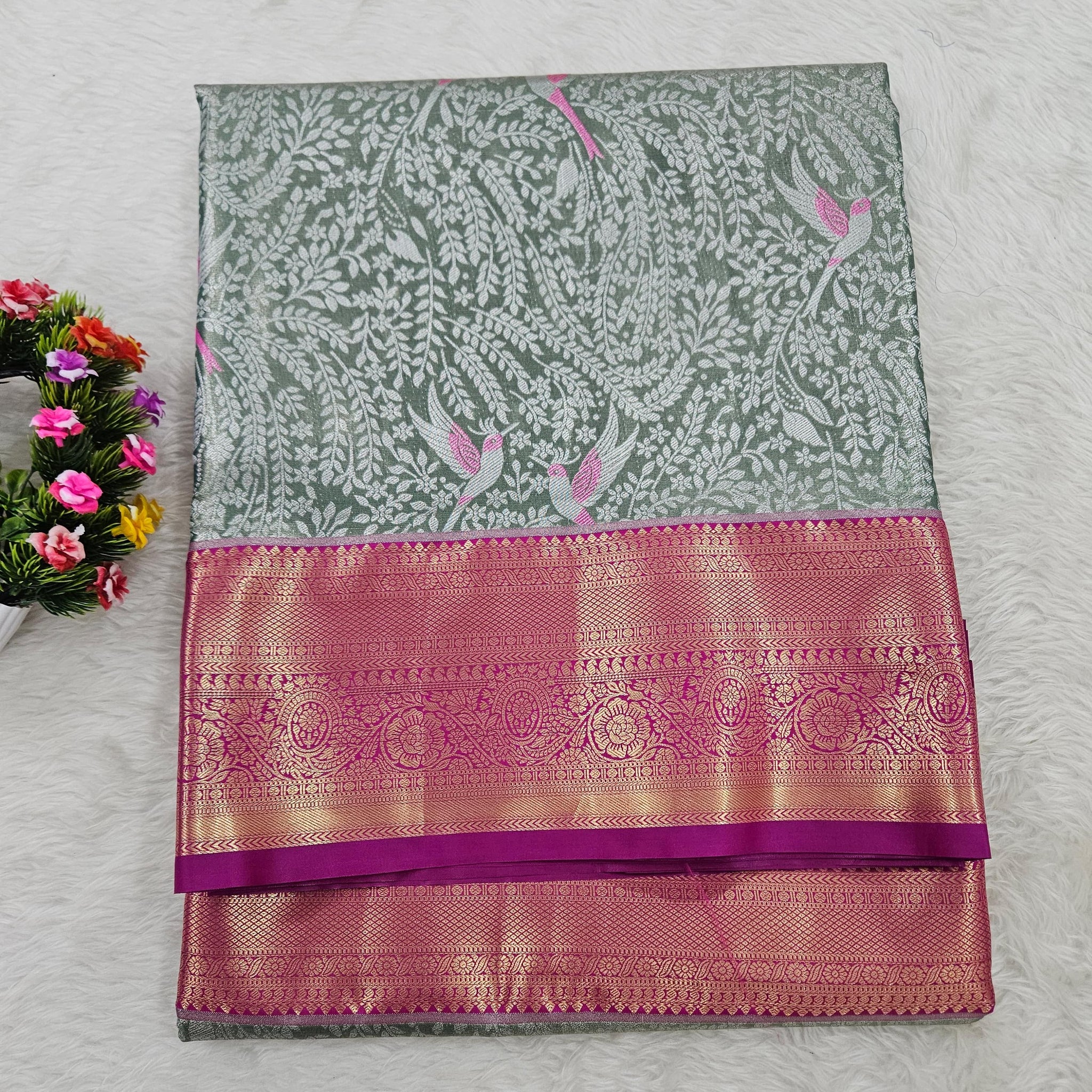 Semi kanchipattu saree
