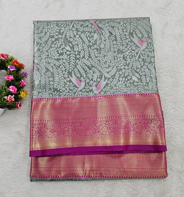 Semi kanchipattu saree