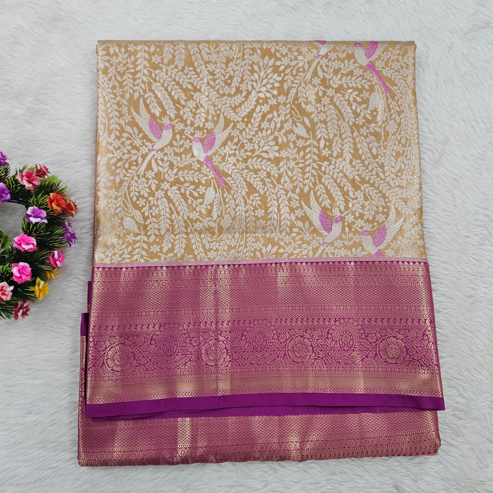 Semi kanchipattu saree