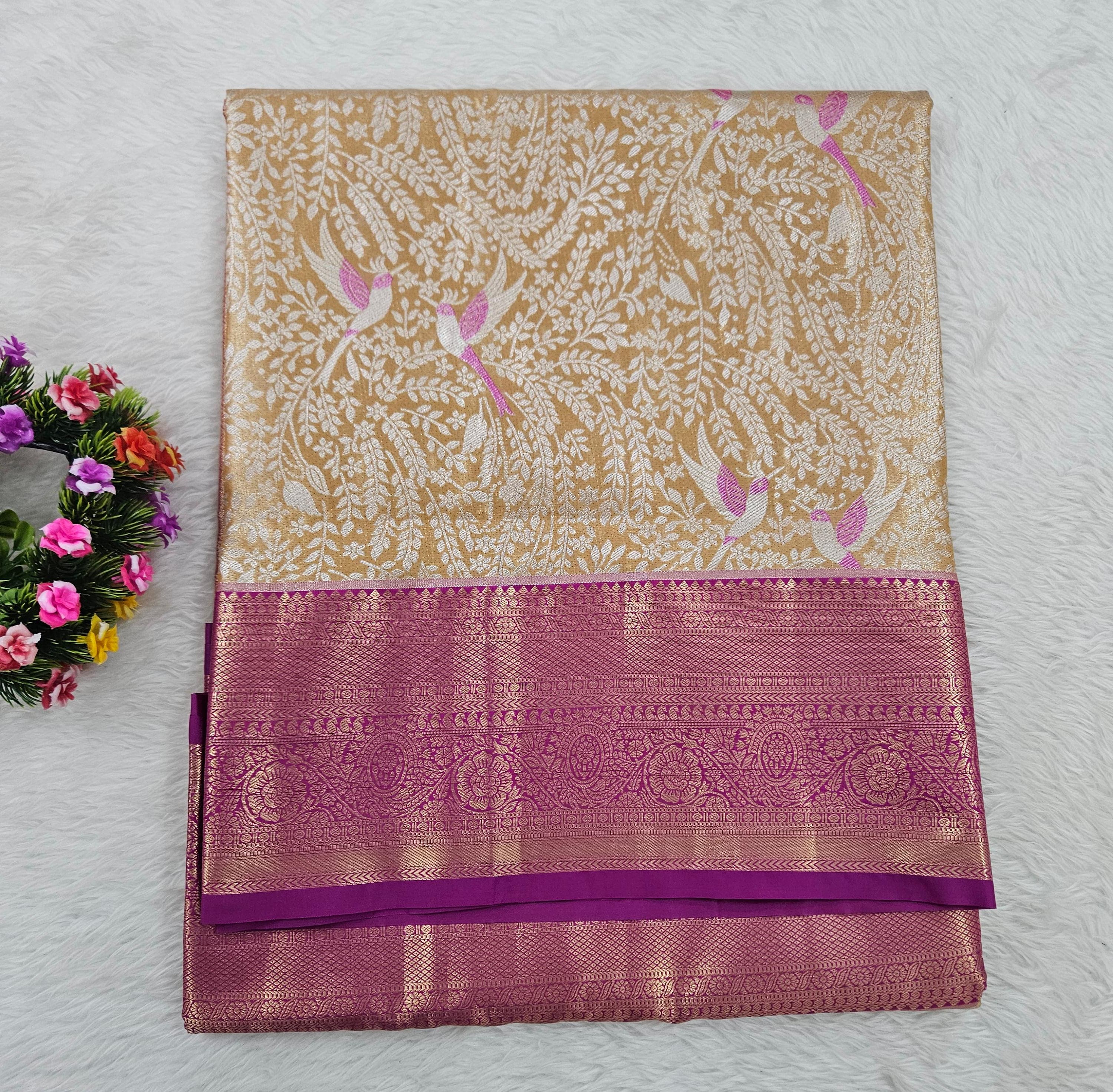Semi kanchipattu saree