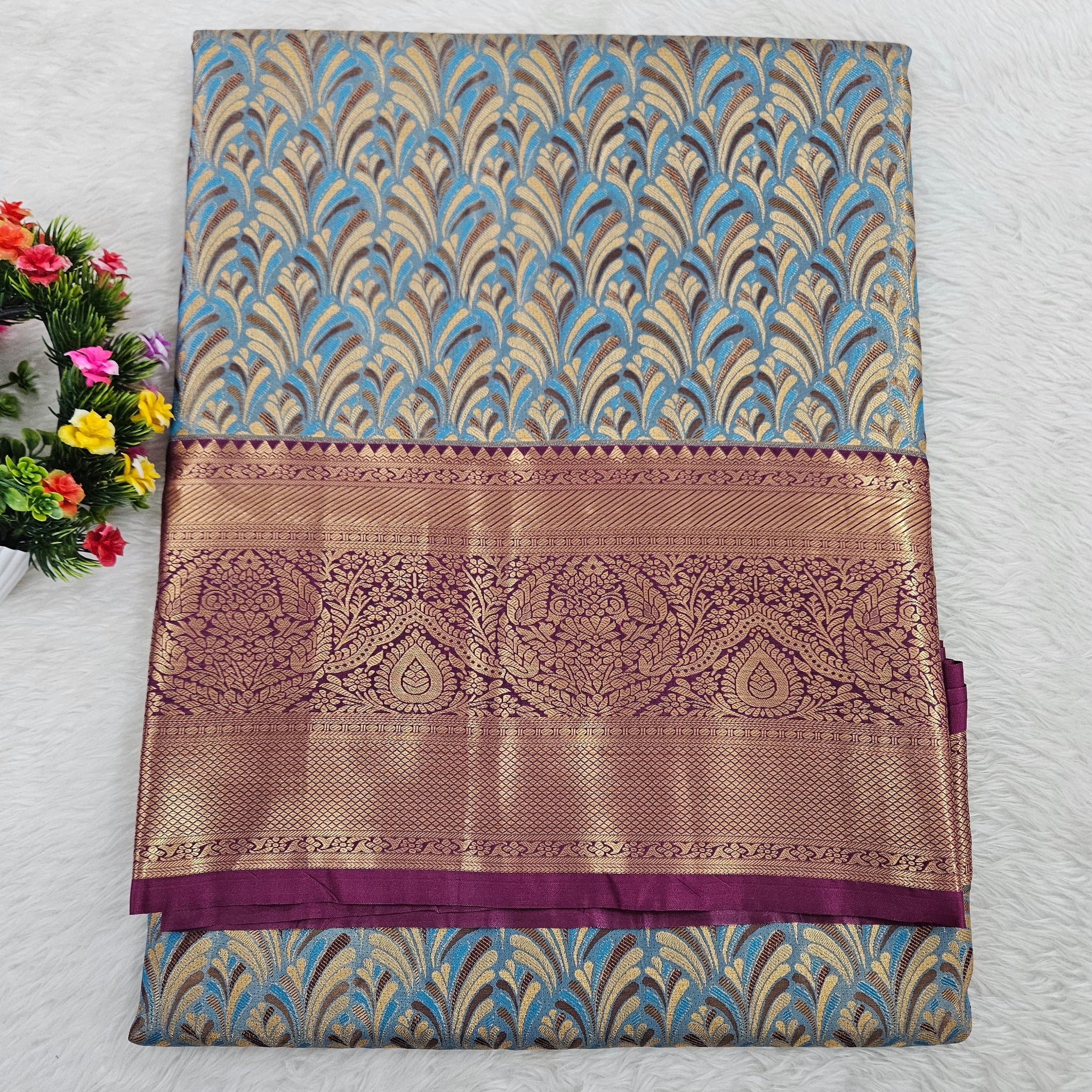 Semi kanchipattu saree