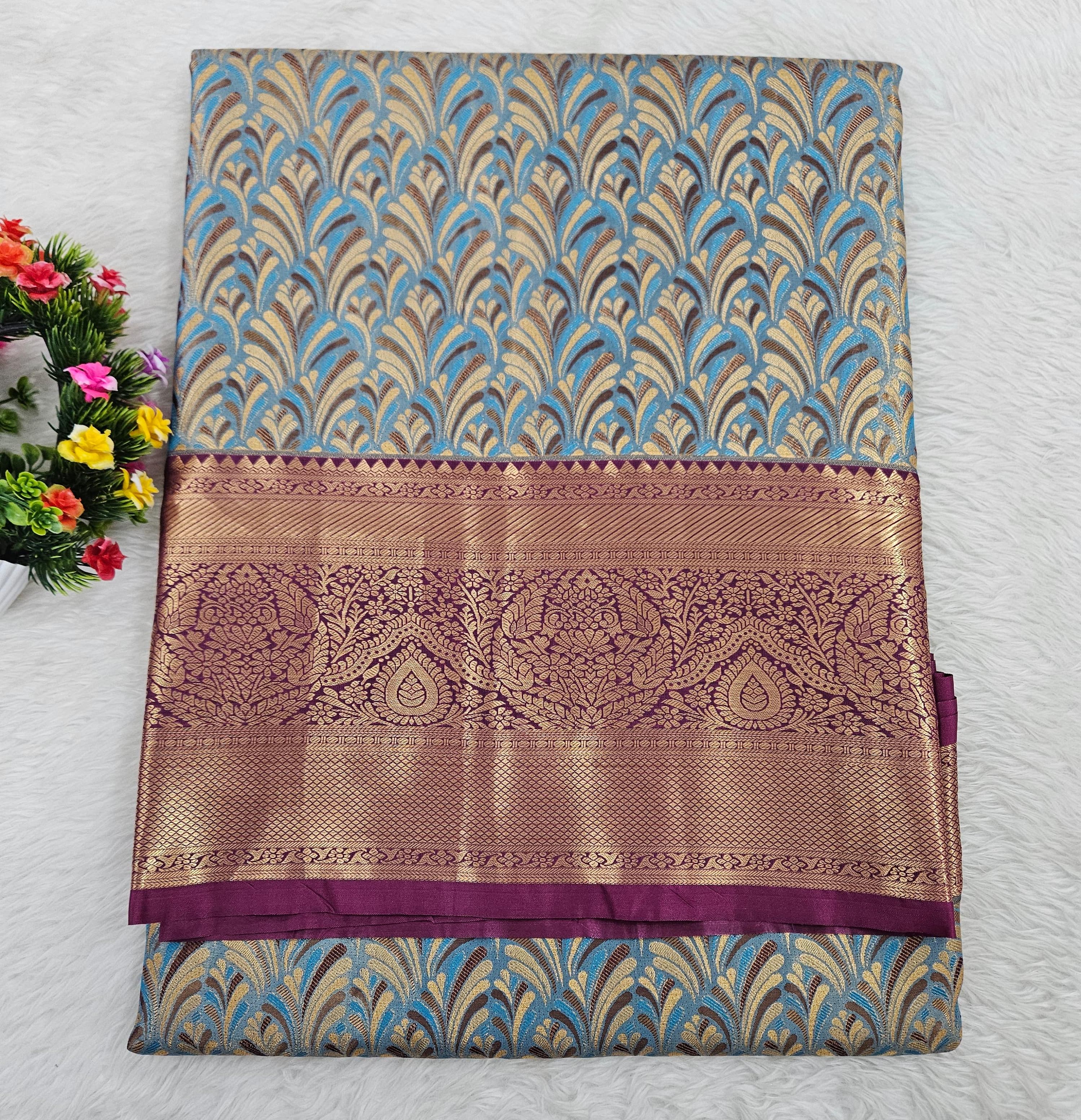 Semi kanchipattu saree