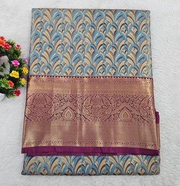 Semi kanchipattu saree