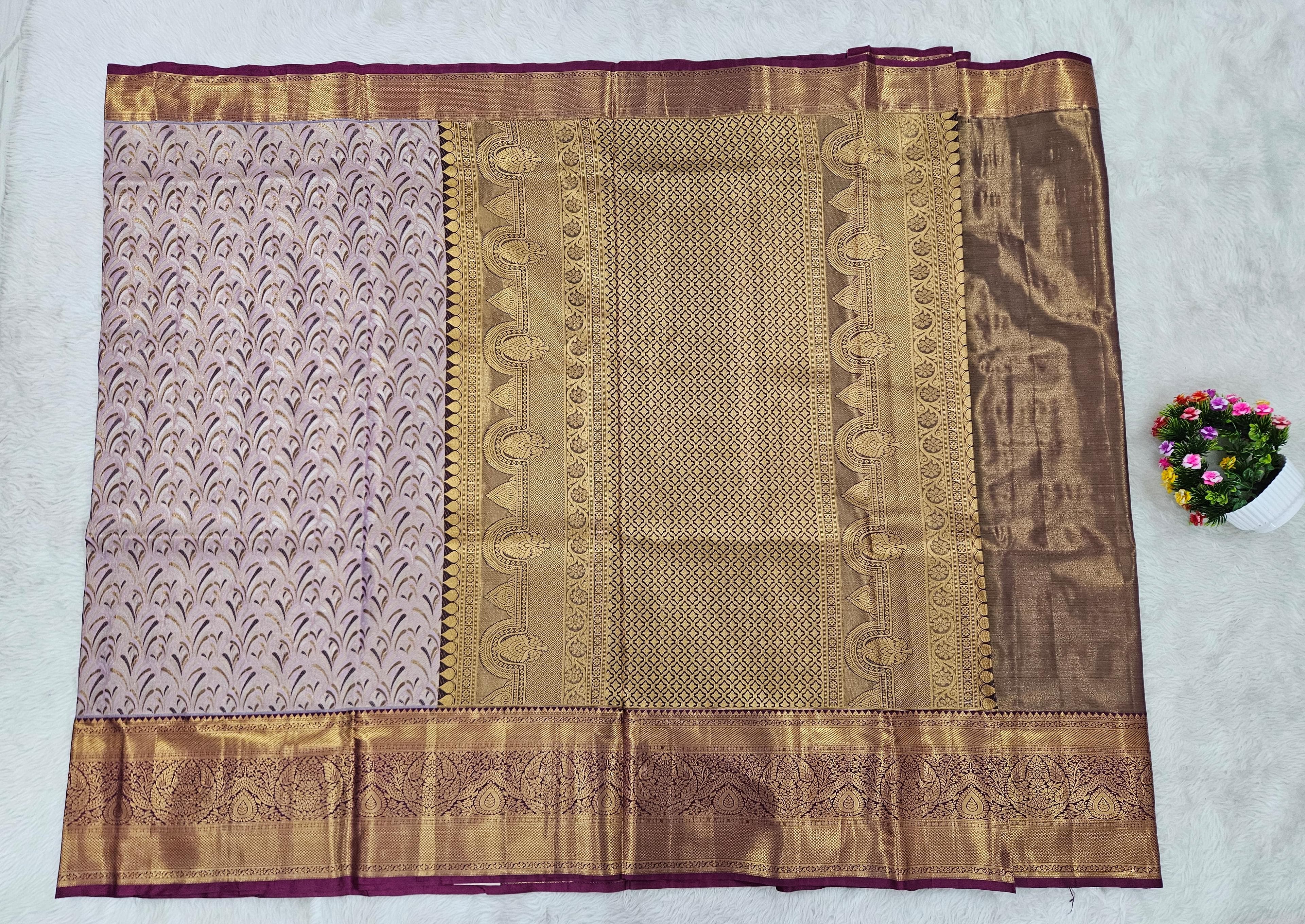 Semi kanchipattu saree