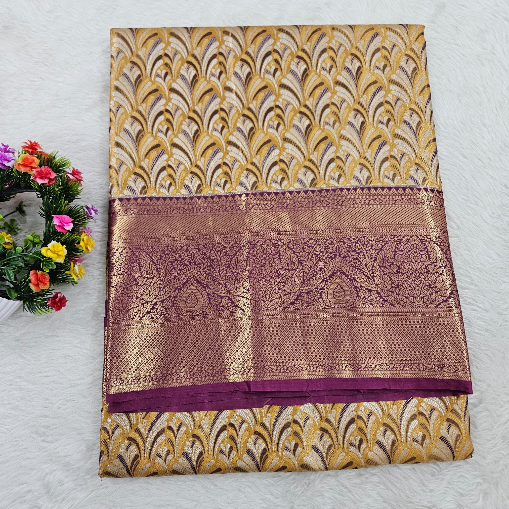 Semi kanchipattu saree