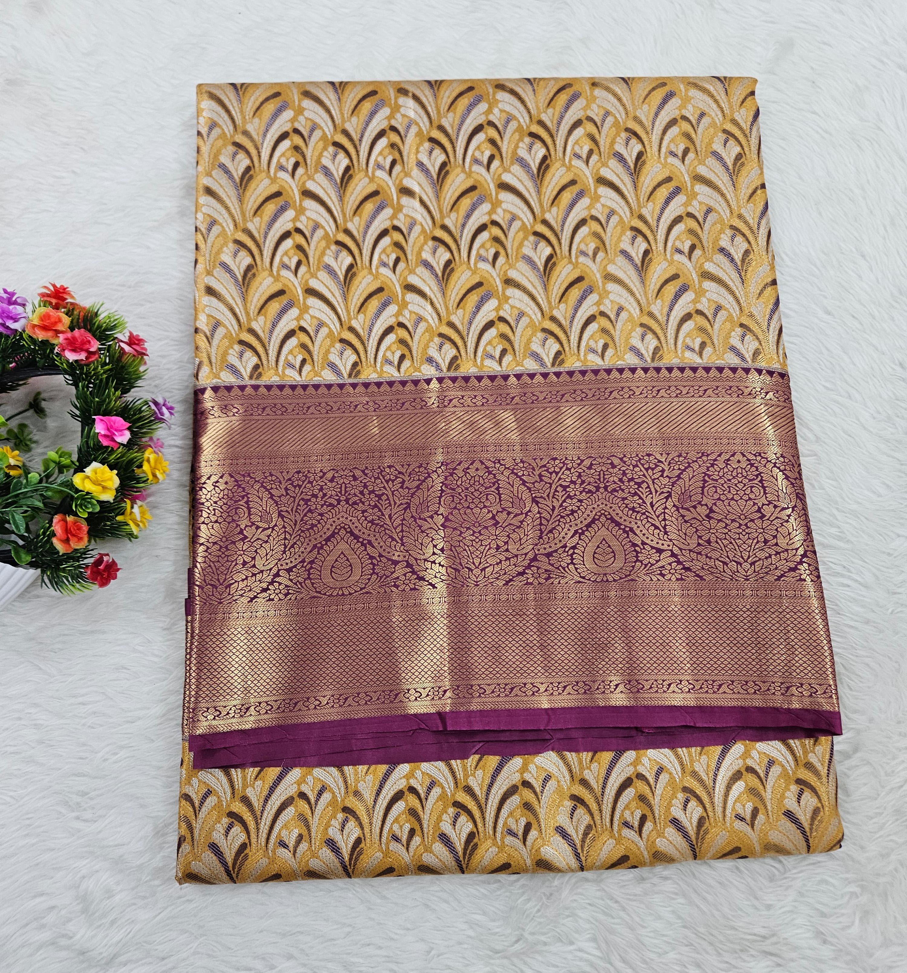 Semi kanchipattu saree