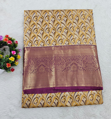 Semi kanchipattu saree