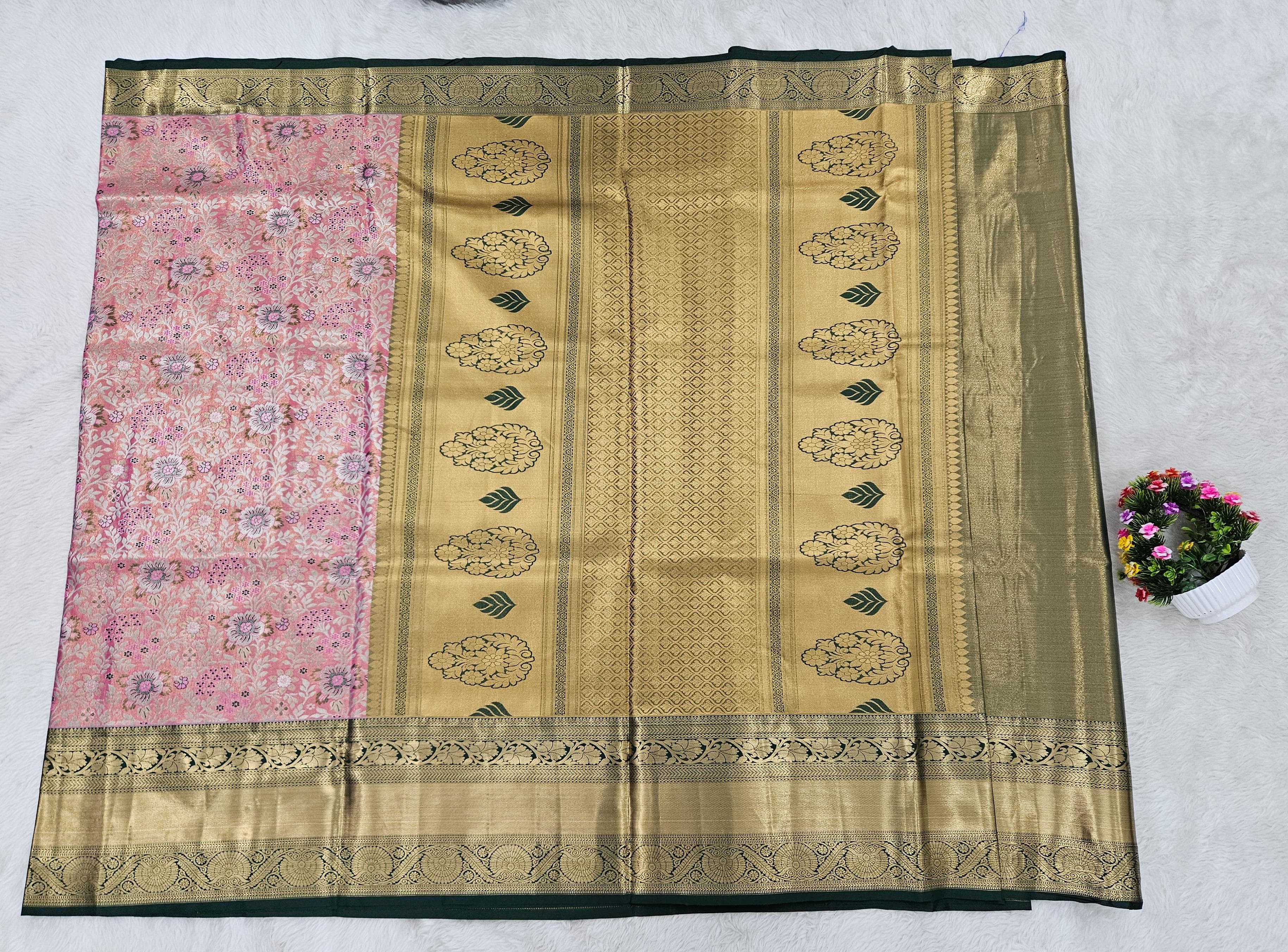 Semi kanchipattu saree