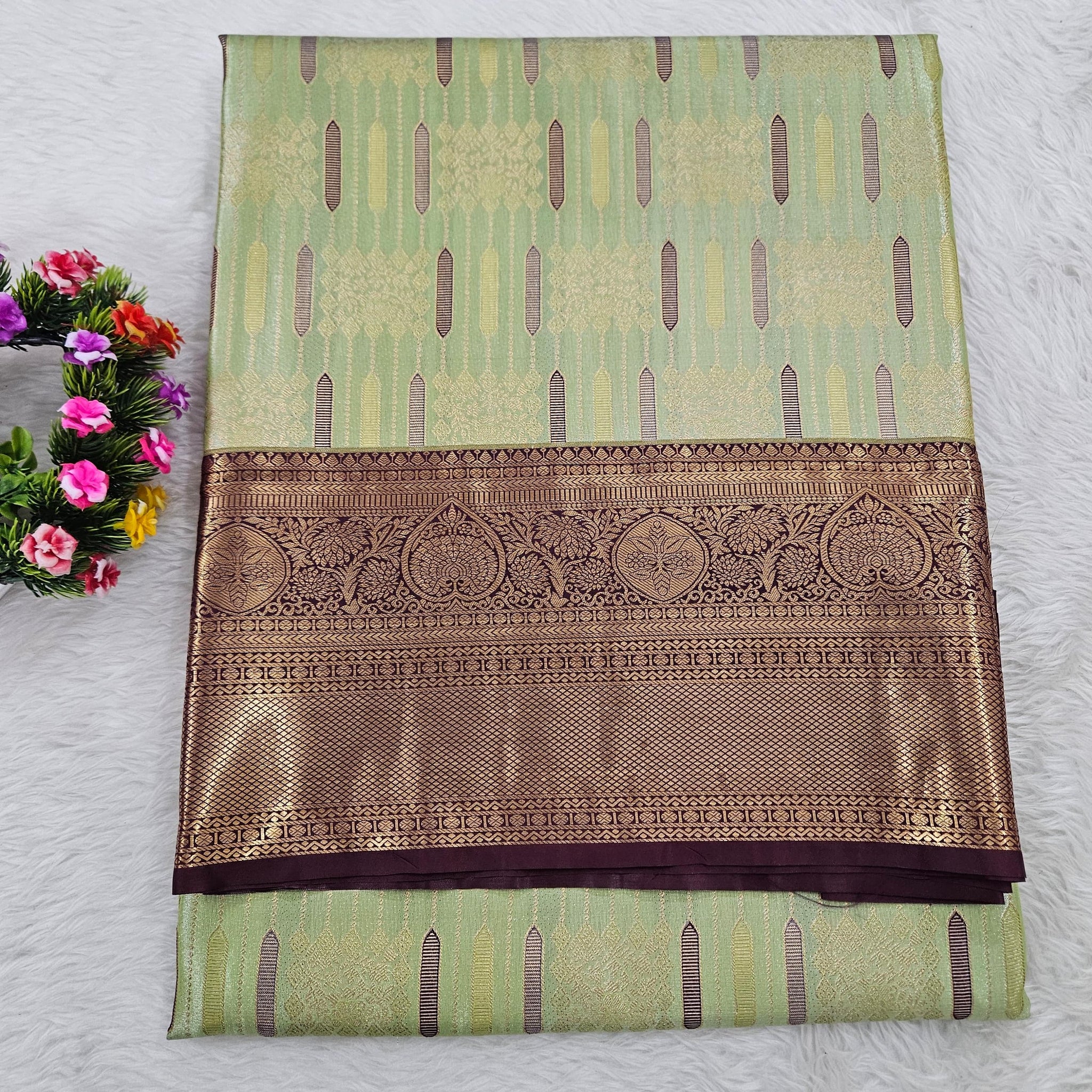 Semi kanchipattu saree