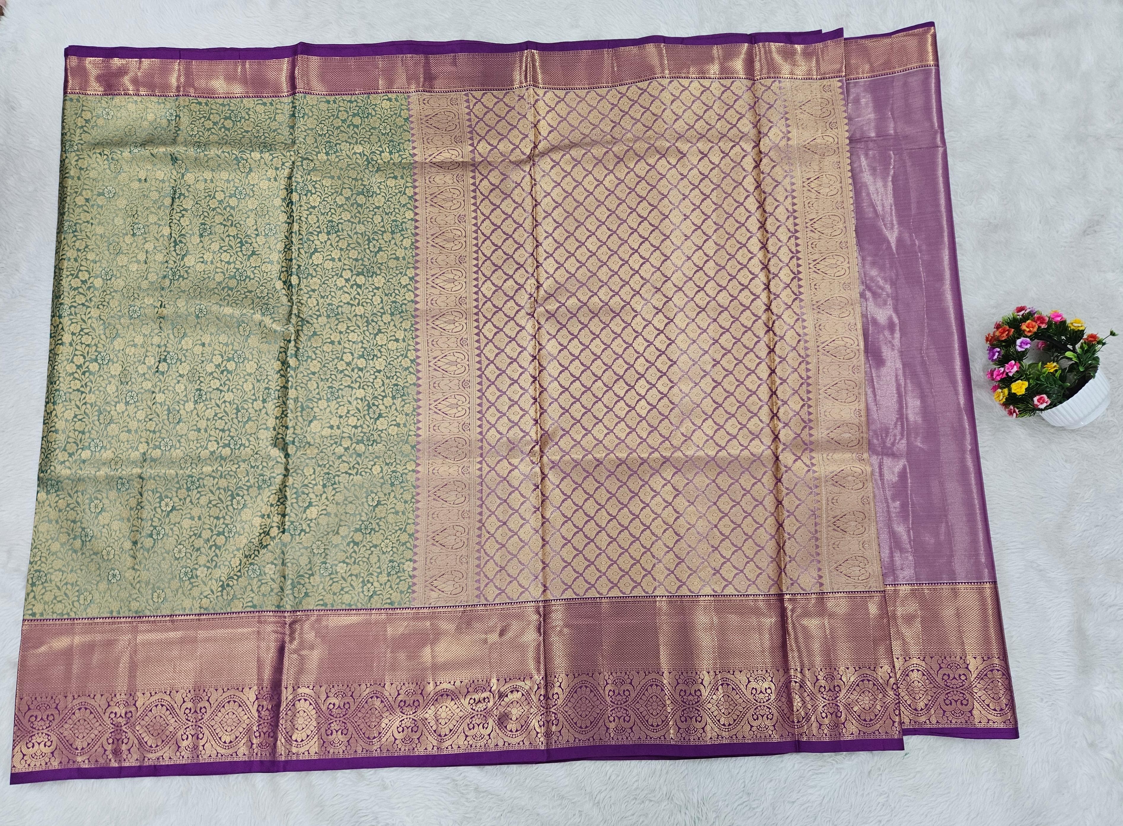 Semi kanchipattu saree
