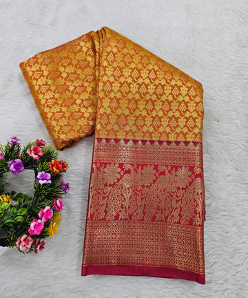 Semi kanchi pattu resham saree