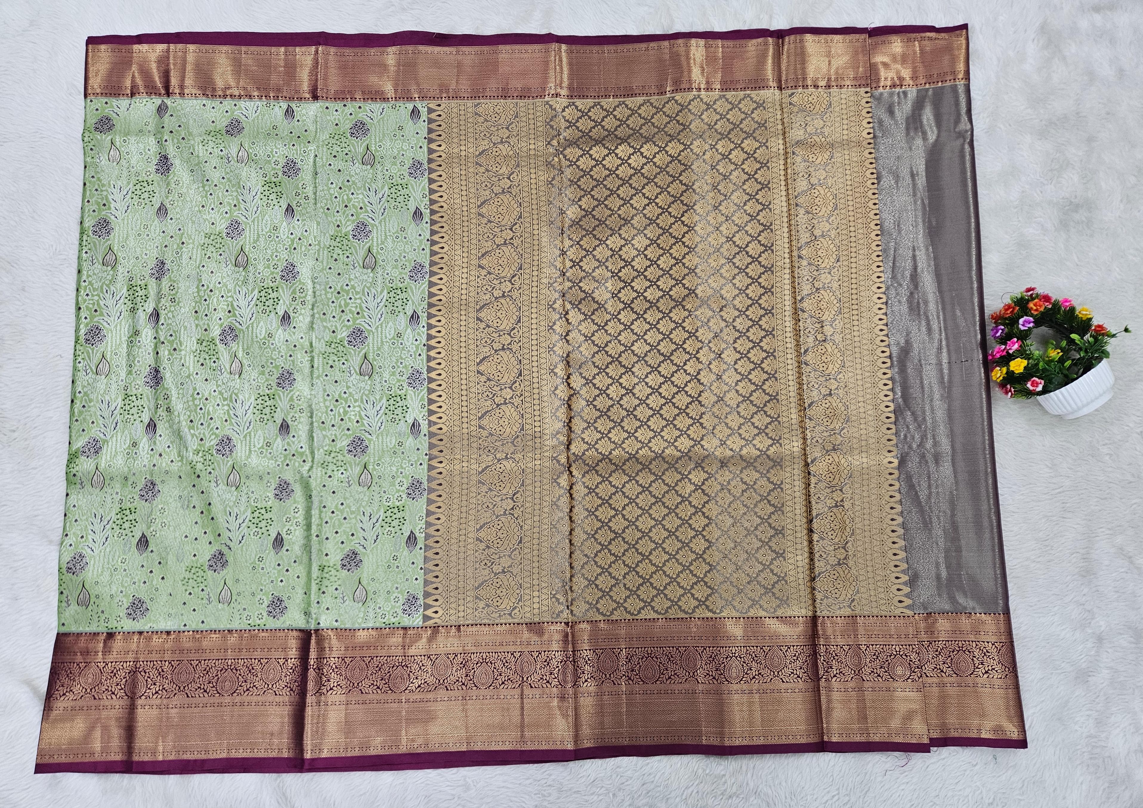 Semi kanchipattu saree