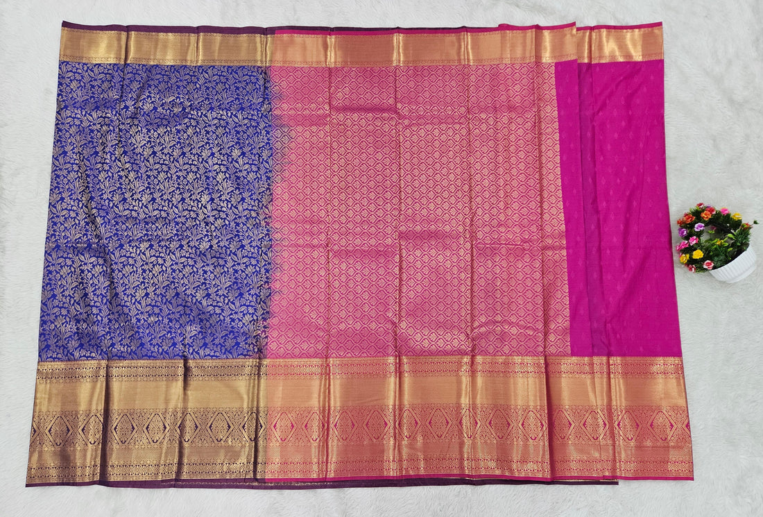 Semi kanchi pattu resham saree