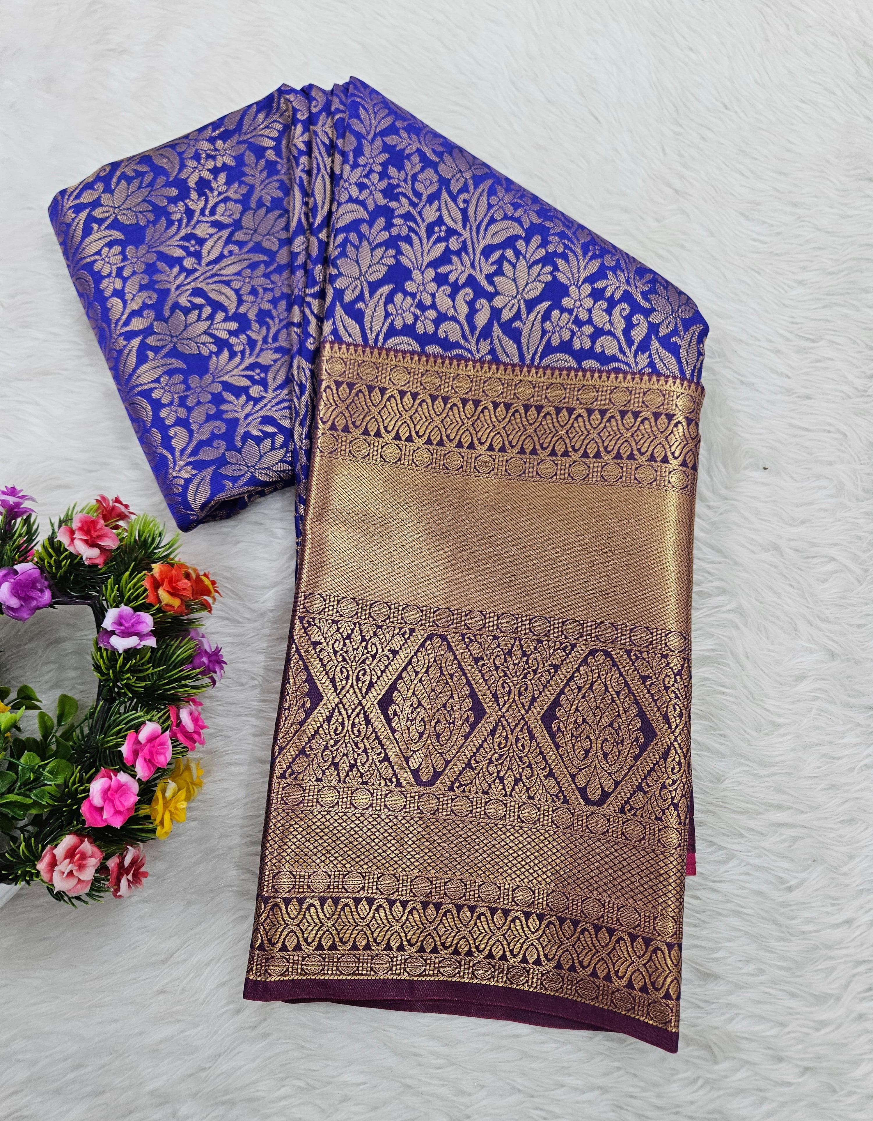 Semi kanchi pattu resham saree