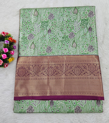Semi kanchipattu saree