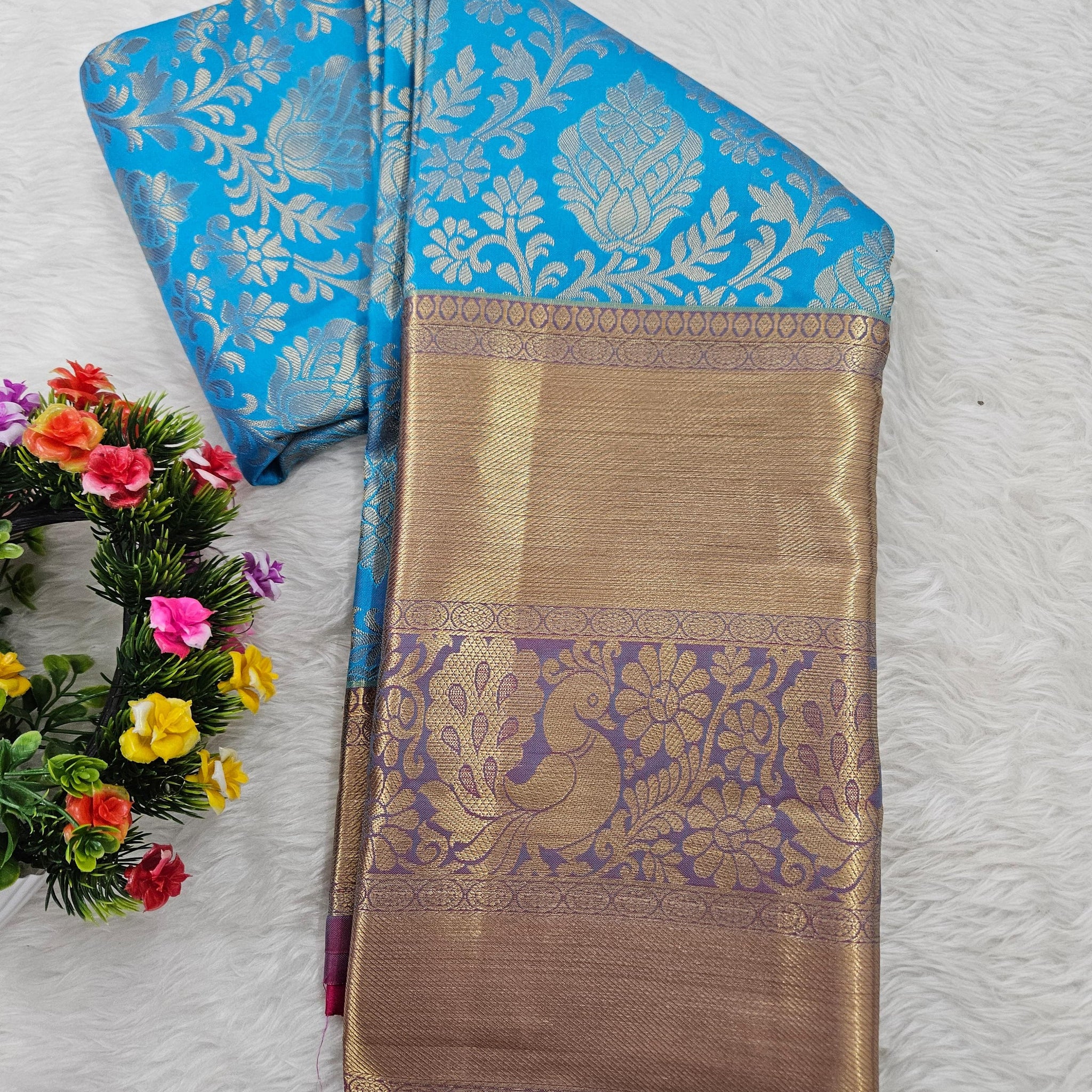 Semi kanchi pattu resham saree