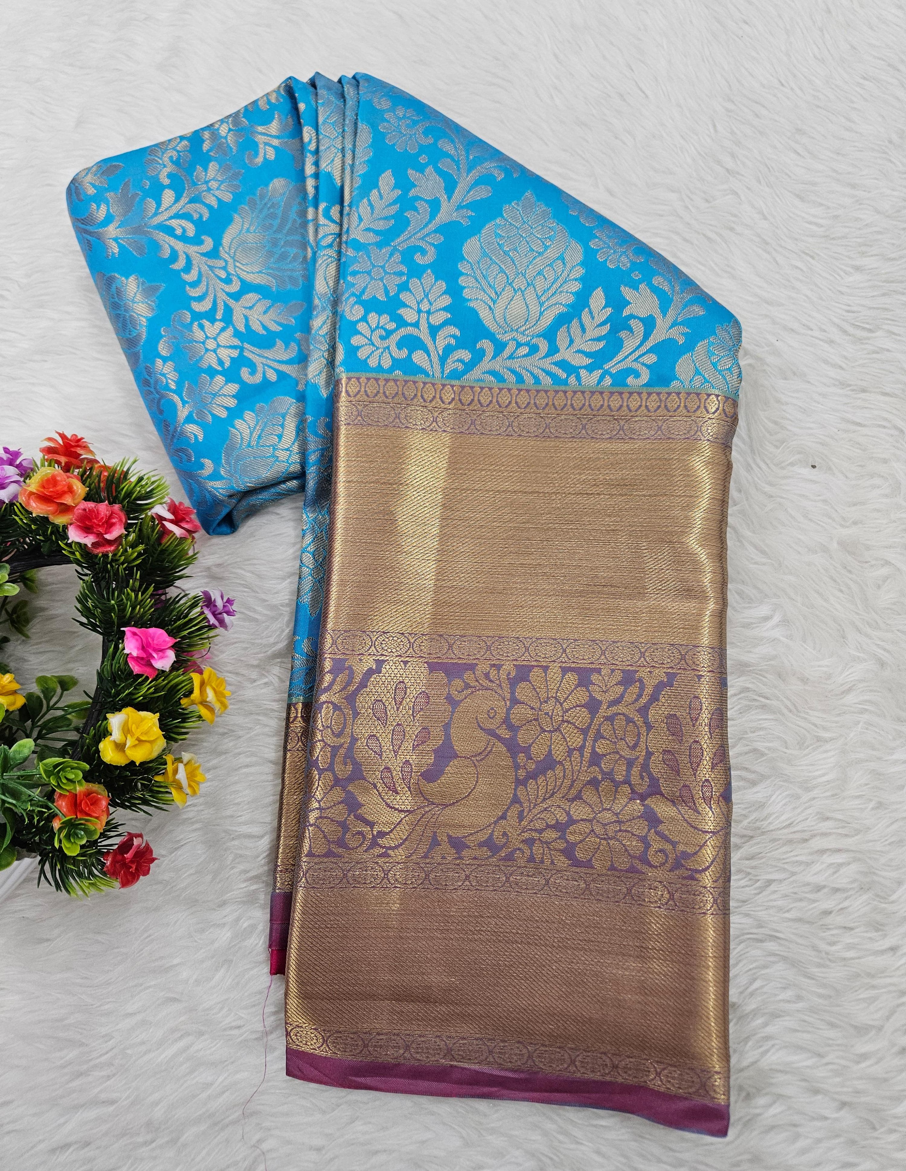 Semi kanchi pattu resham saree