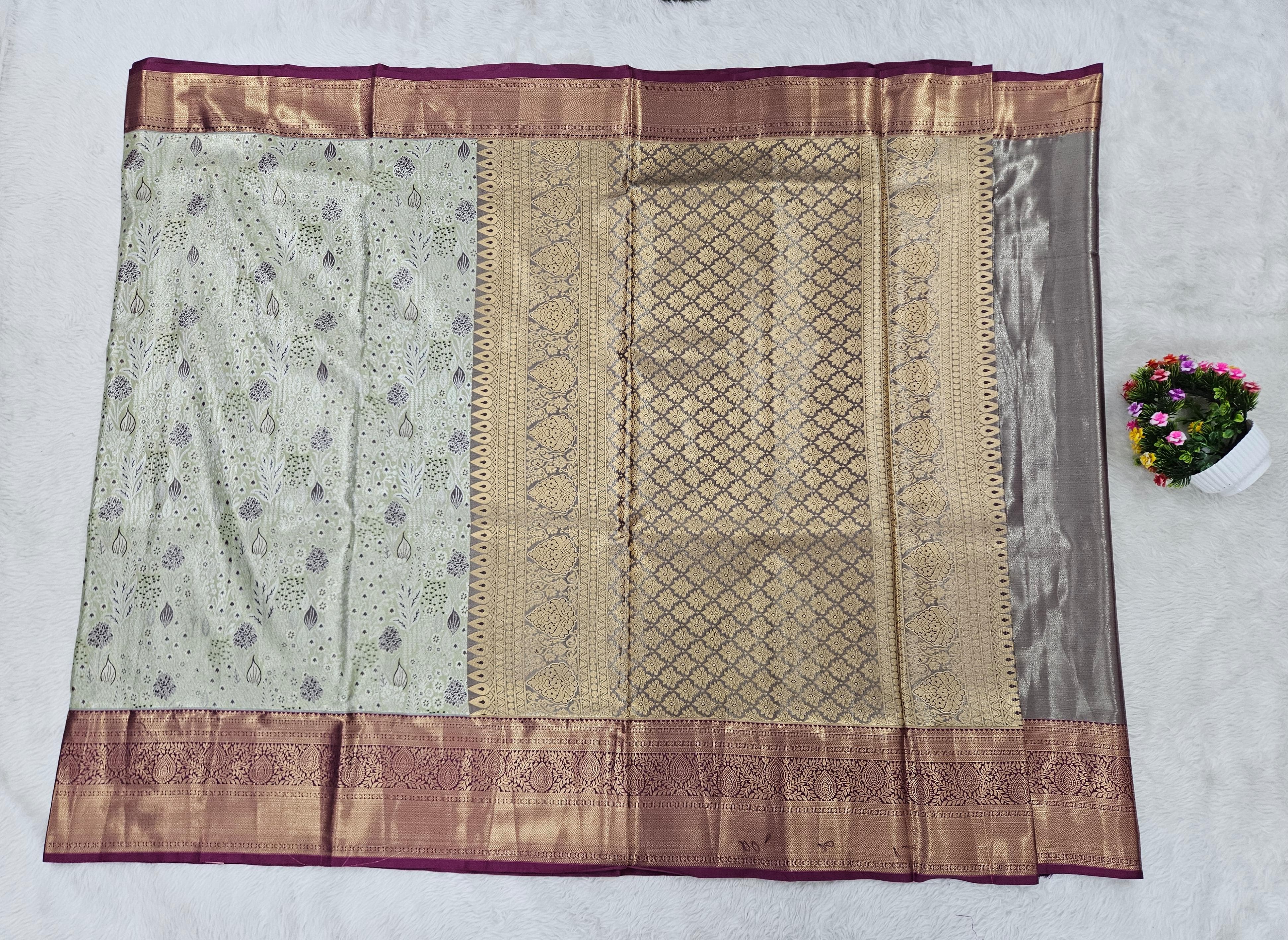 Semi kanchipattu saree