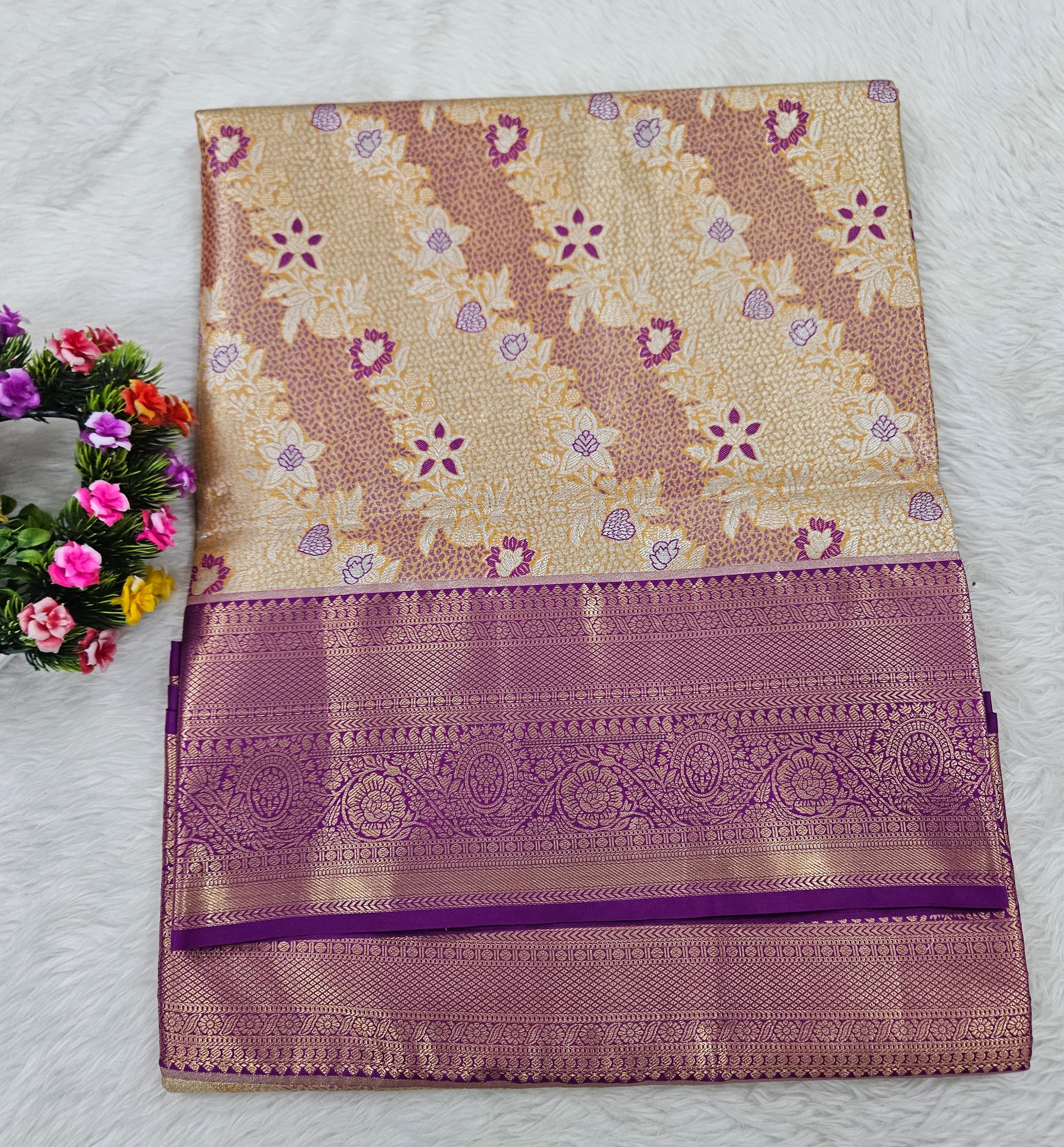 Semi kanchipattu saree