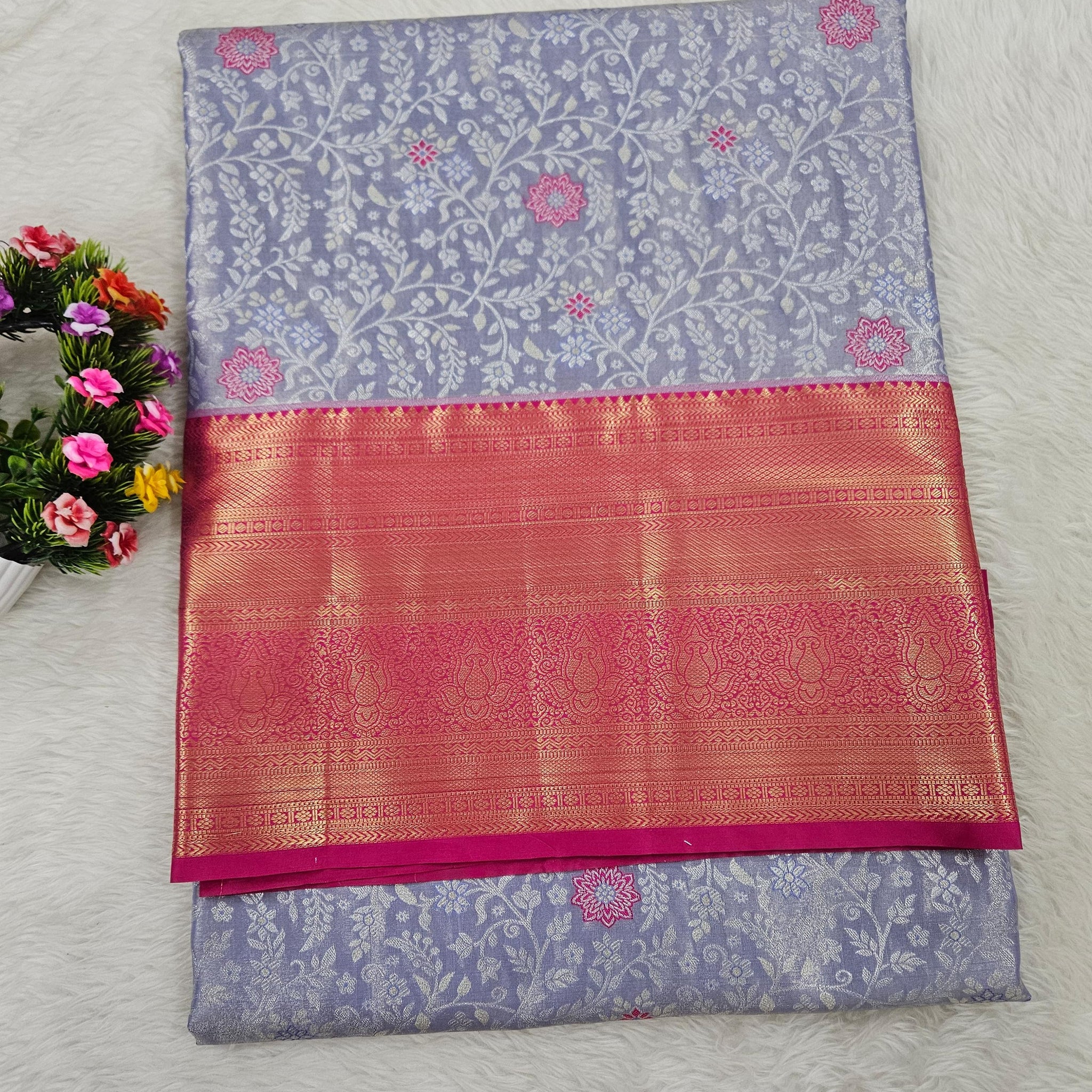 Semi kanchipattu saree