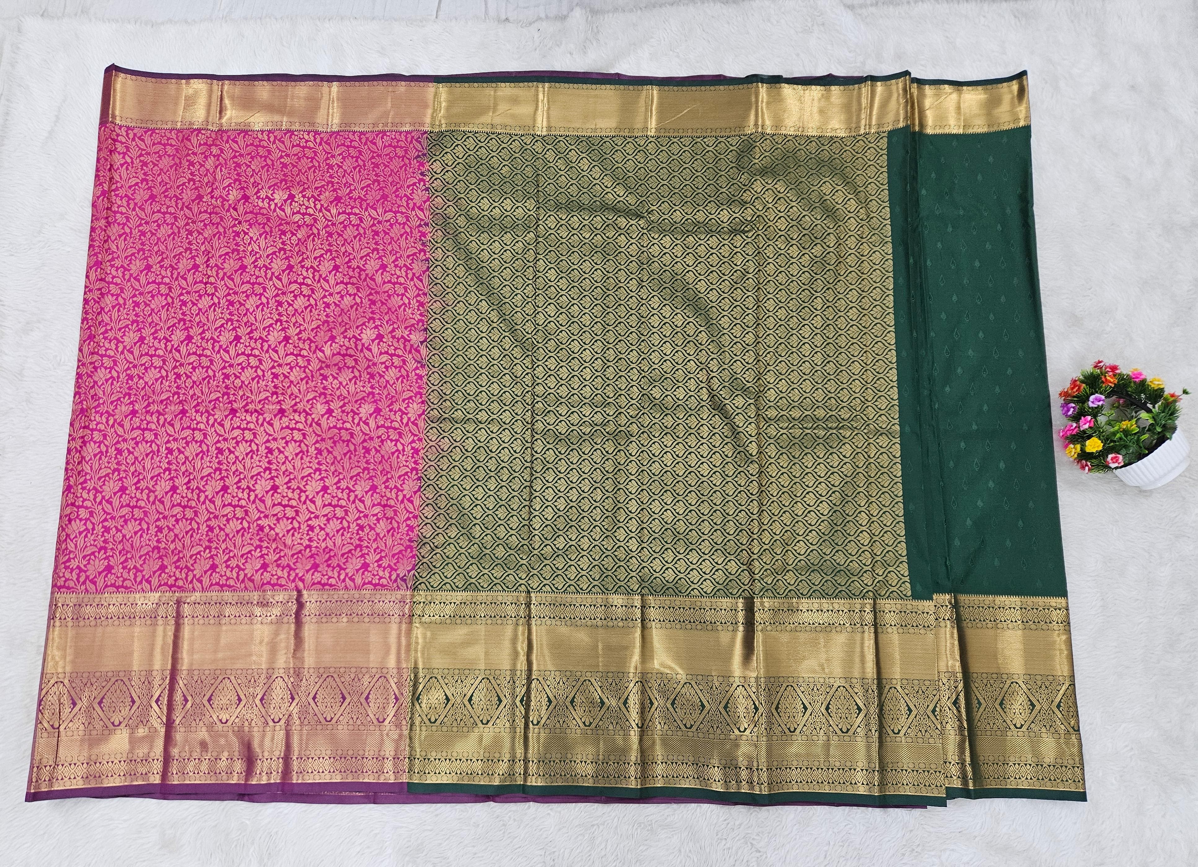 Semi kanchi pattu resham saree