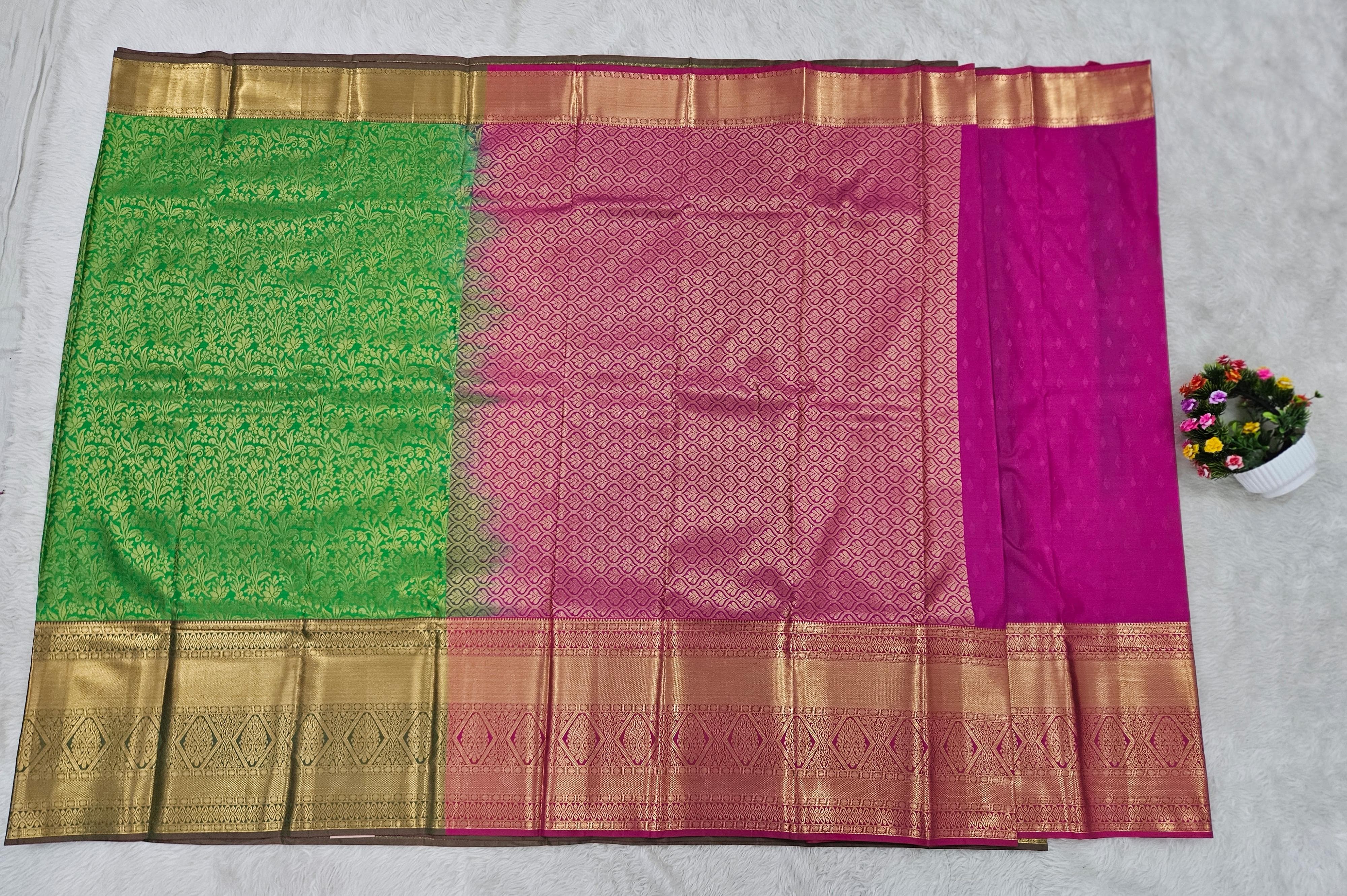 Semi kanchi pattu resham saree