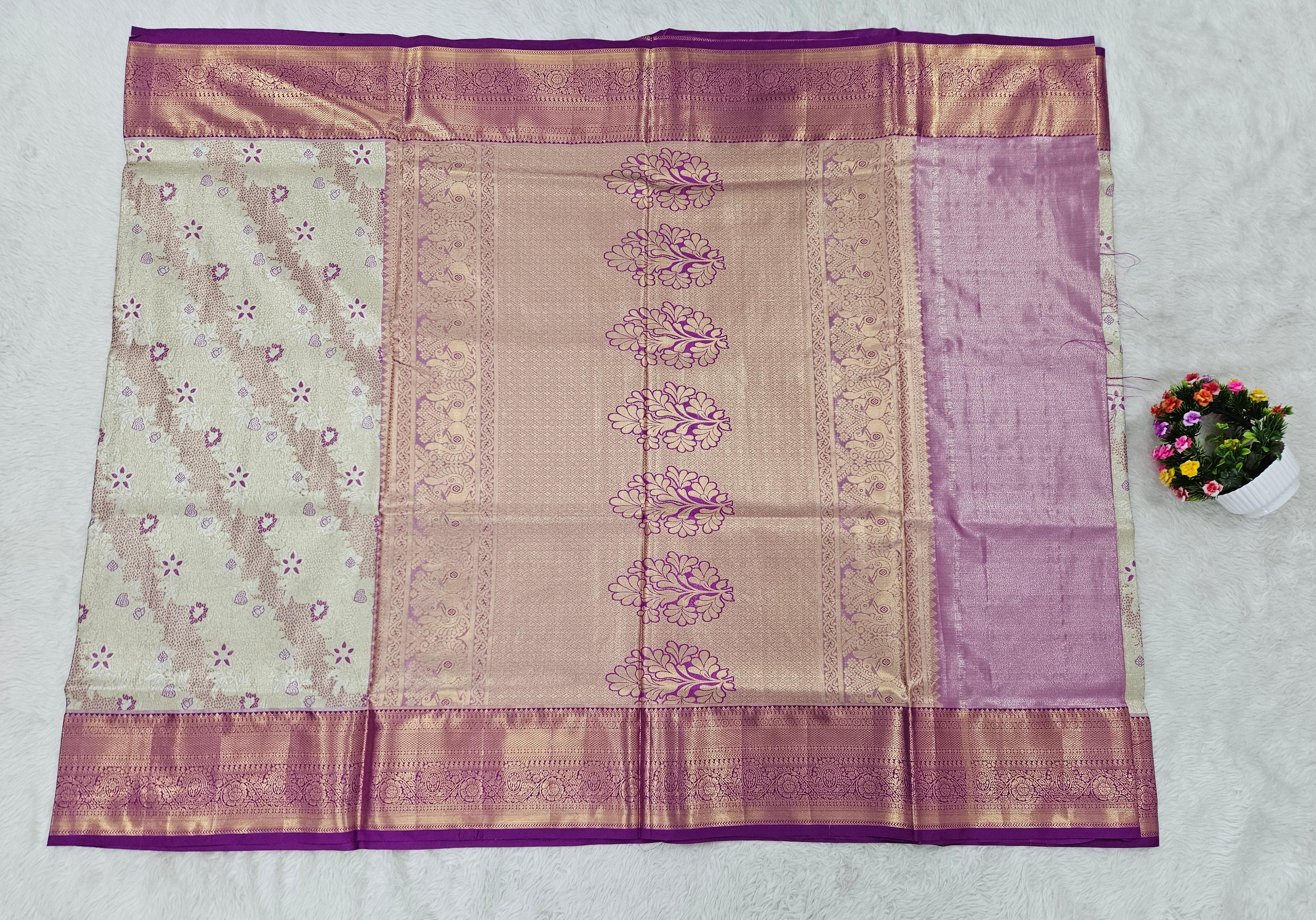 Semi kanchipattu saree