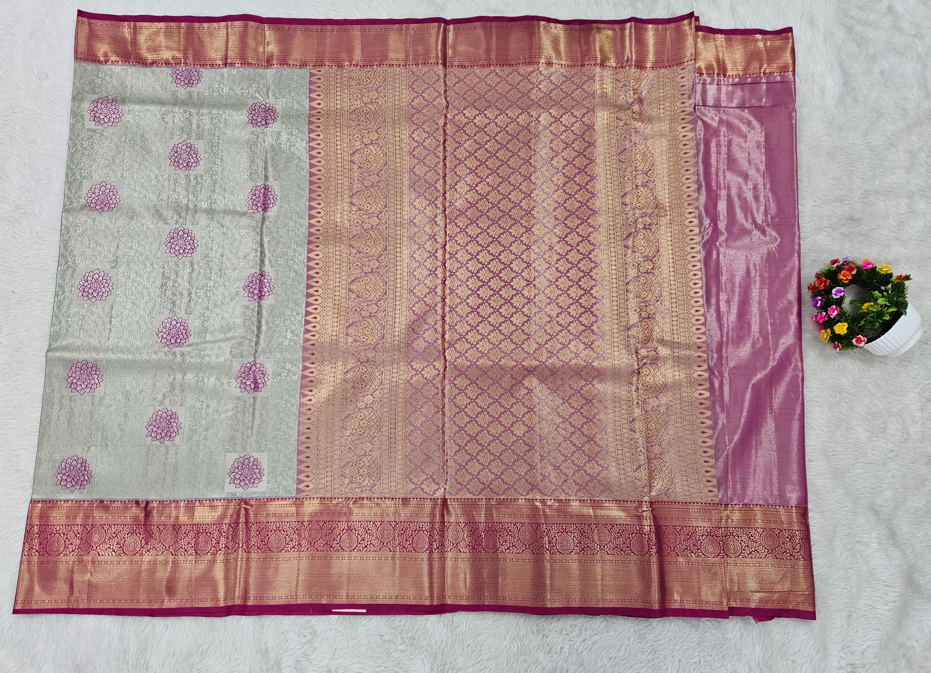 Semi kanchipattu saree